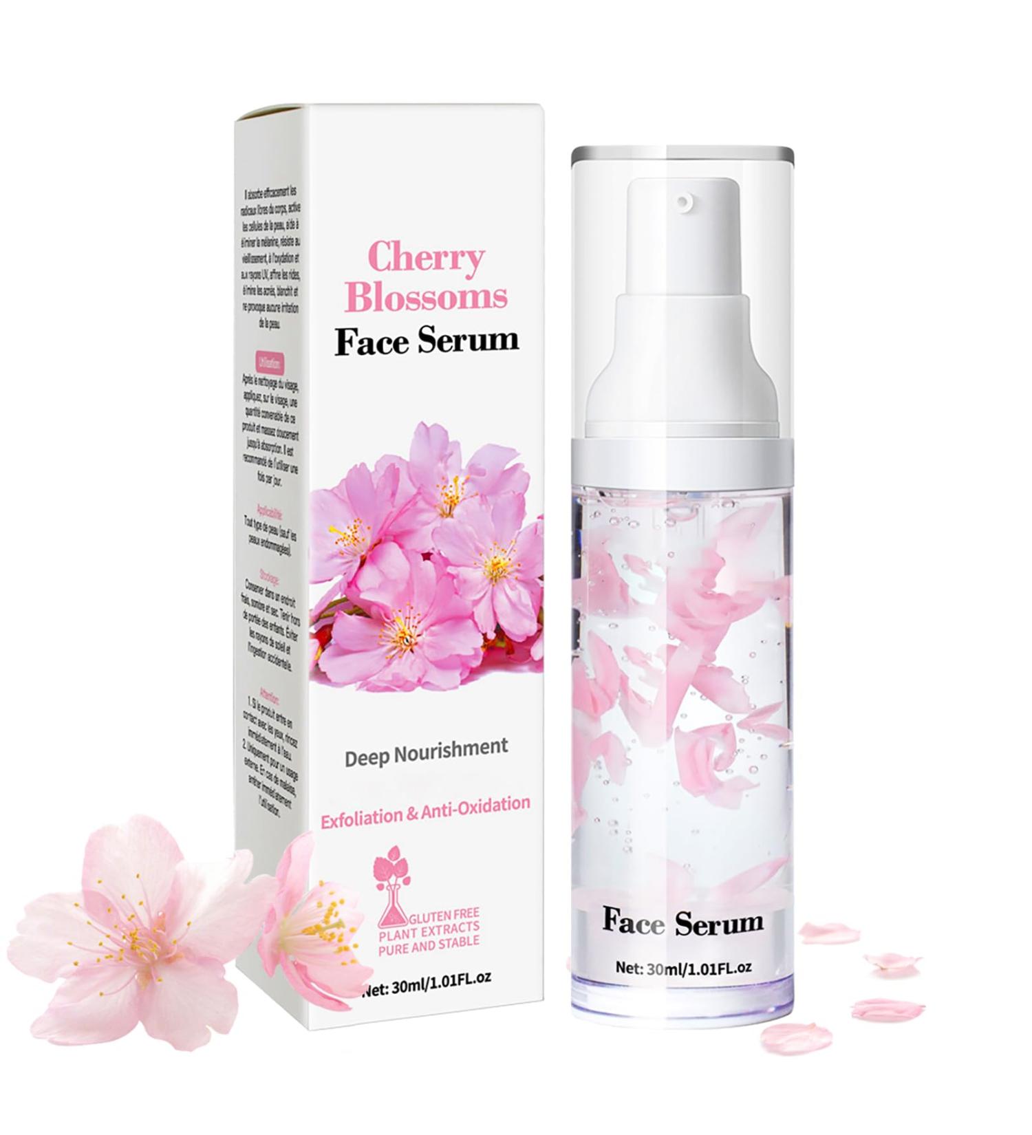 Sakura Face Serum for Women - Cherry Blossoms Face Essence for Teenage Girl - Sakura Hydrating Face Mist - Moisture Face Spray Plump Firm Lift - Exfoliation Anti Oxidation Fade Wrinkle Smooth Tender - Buy Online on GoSupps.com