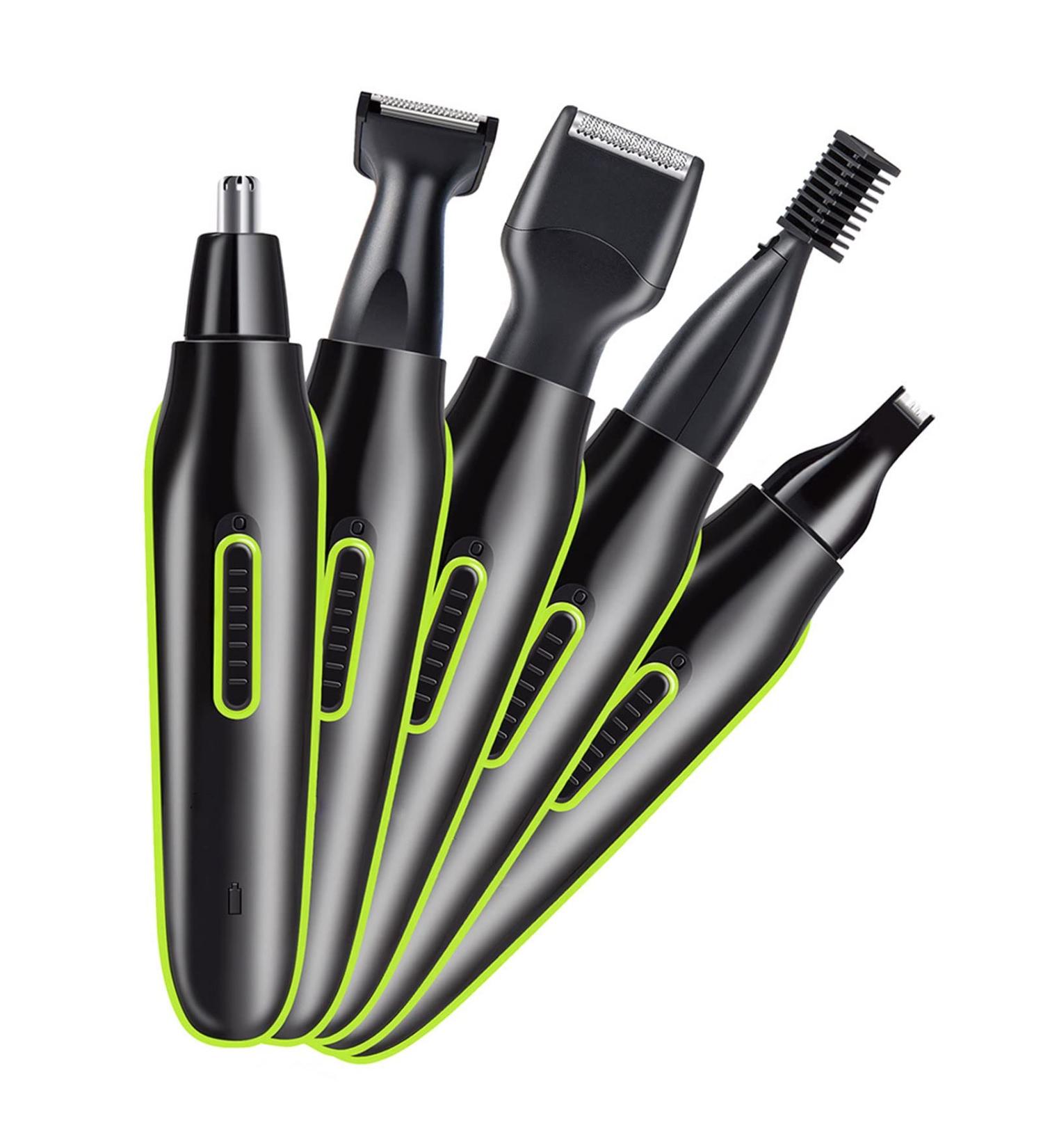 4-in-1 Nose Hair Trimmer for Men - USB Rechargeable Waterproof Ear & Eyebrow Clipper for Travel & Family Use - Buy Online on GoSupps.com