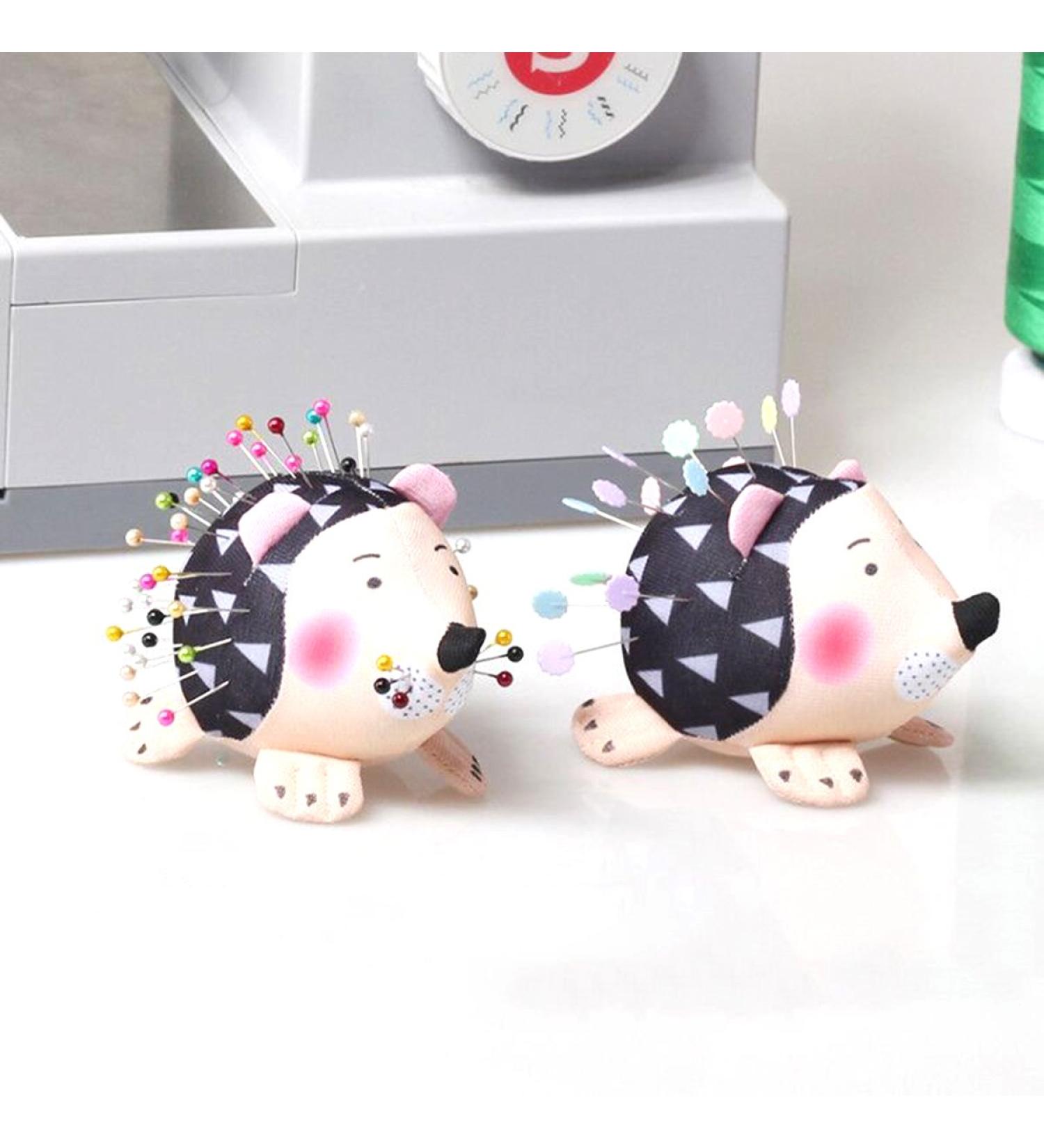 HONEYSEW Cute Hedgehog Pin Cushions 2PCS - DIY Craft Patchwork Pin Holder for Sewing - Buy Online on GoSupps.com
