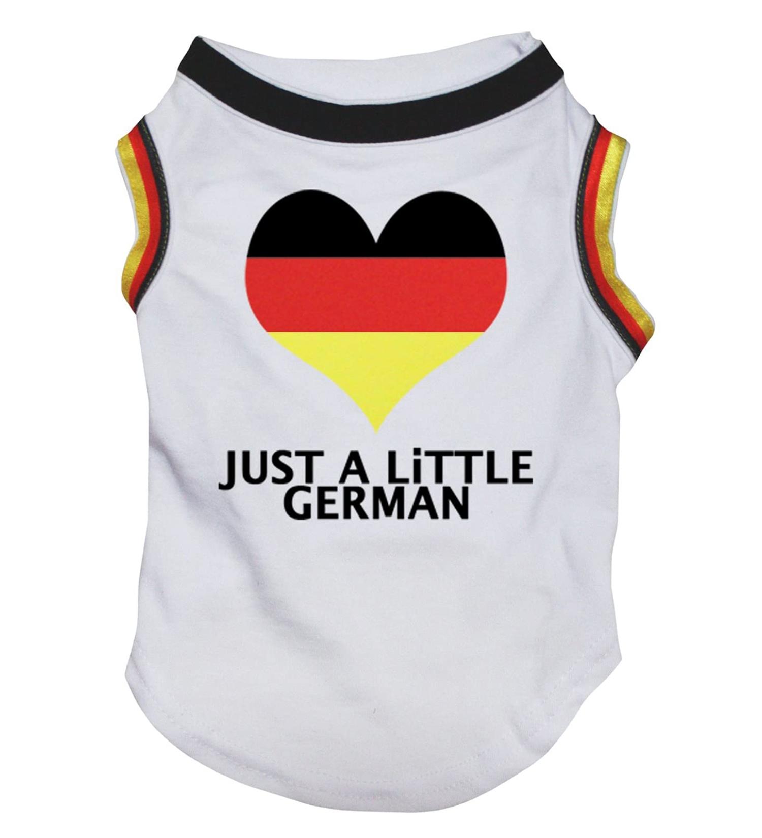 Buy Petitebelle Just A Little Heart Dog Shirt - XL White/Flag | Stylish Pet Apparel for Your Dog - Buy Online on GoSupps.com