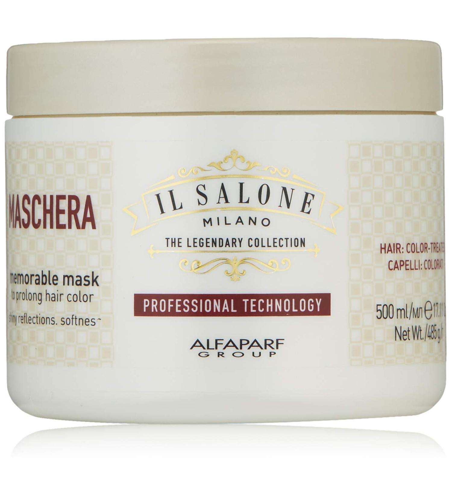 Il Salone Milano Legendary Collection Memorable Mask for Color Treated Hair - 17.20 Oz. / 500ml | Protects, Prolongs Color - Premium Quality - Buy Online on GoSupps.com