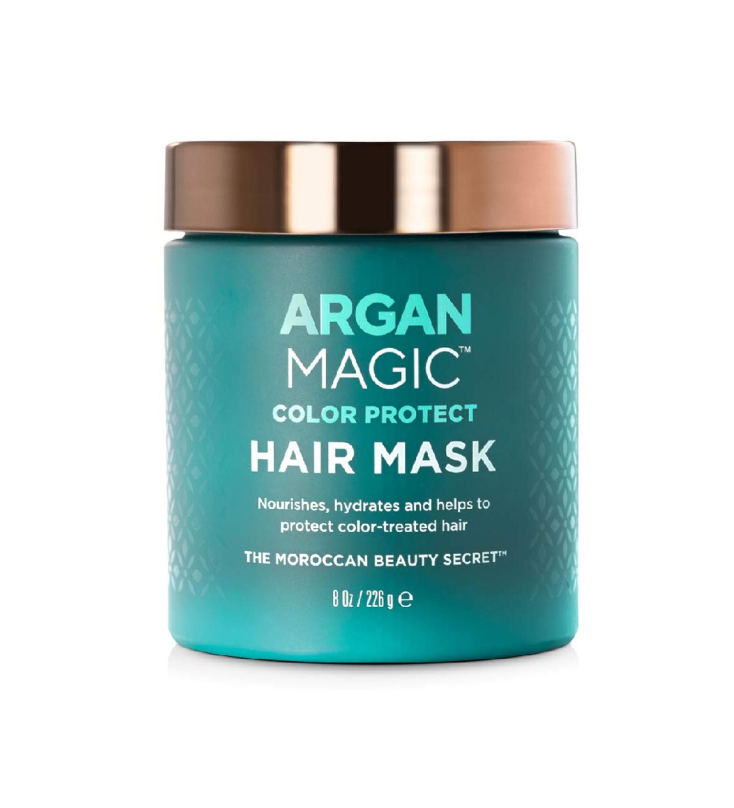 Argan Magic Color Protection Hair Mask - Nourishing & Hydrating Hair Treatment for Color Treated Hair | Enriched with Moringa Oil & Botanical Extracts | 8 oz | Made in USA - Buy Online on GoSupps.com