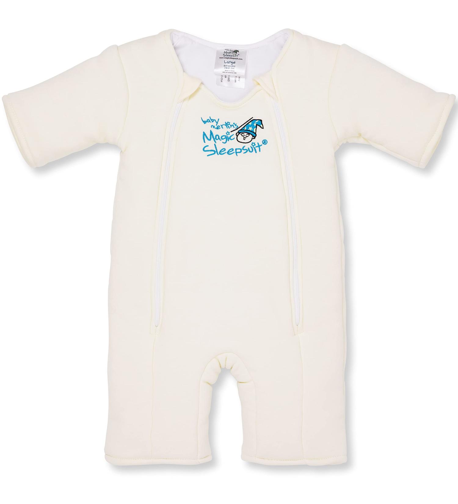 Baby Merlin's Magic Sleepsuit 6-9 Months - Cream Cotton | Infant Sleepwear - Buy Online on GoSupps.com