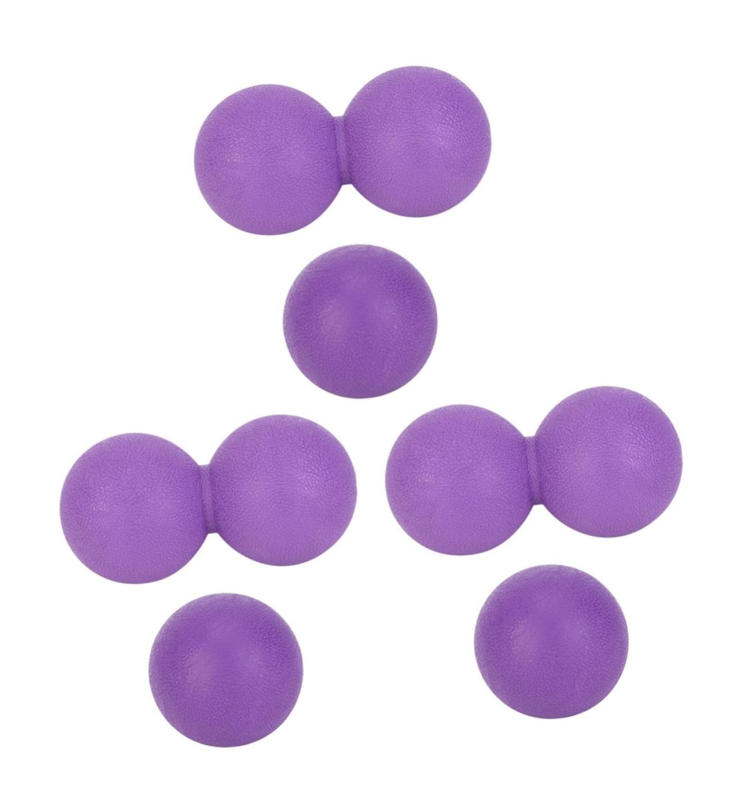 Homsfou 6-Piece Yoga Ball & Fitness Ball Set - TPR Massage Device for Rehabilitation & Relaxation - 12.1x6.1CM - Violet Color - Buy Online on GoSupps.com