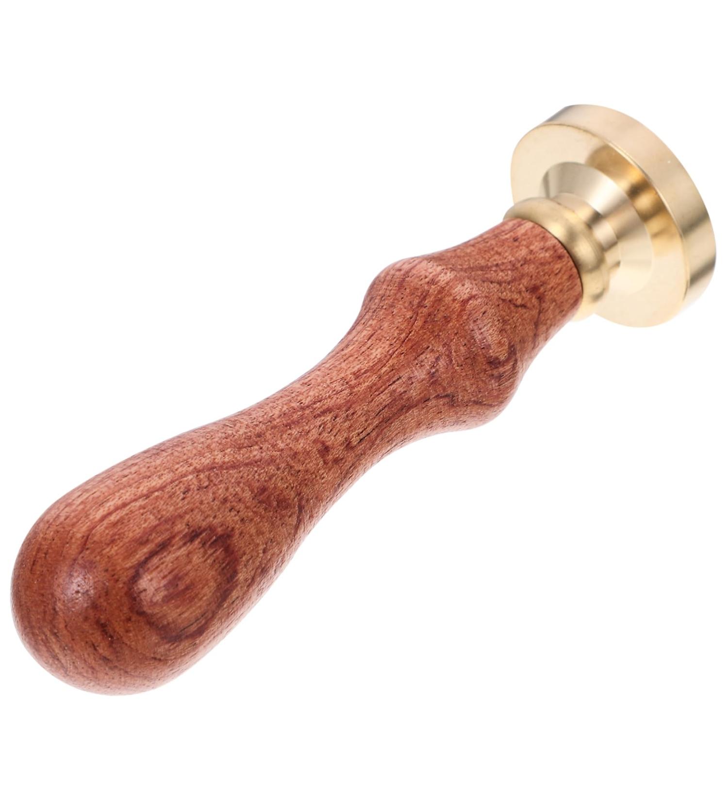 1pc Dispensing Plate Tool for Powder & Espresso - Eyeshadow Tamper & Pressing Stamp with Wooden Handle | Perfect for Makeup & Art - Buy Online on GoSupps.com