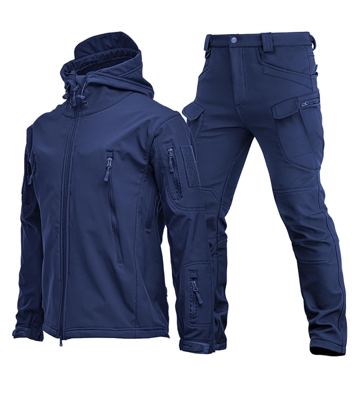 Hanxiulin Men's Training Suit - Casual Jogging & Sports Jacket Long Sleeve Hooded Sweater Fitness Sportswear Blue XL - Perfect for Running & Workout - Buy Online on GoSupps.com