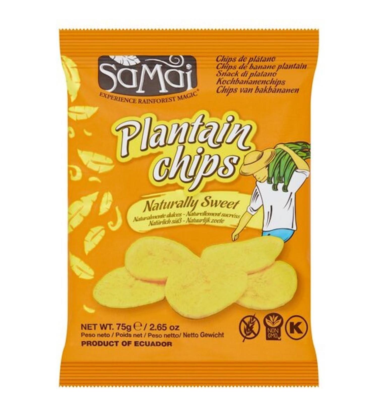 Samai Sweet Plantain Chips 75gr x 10 pack