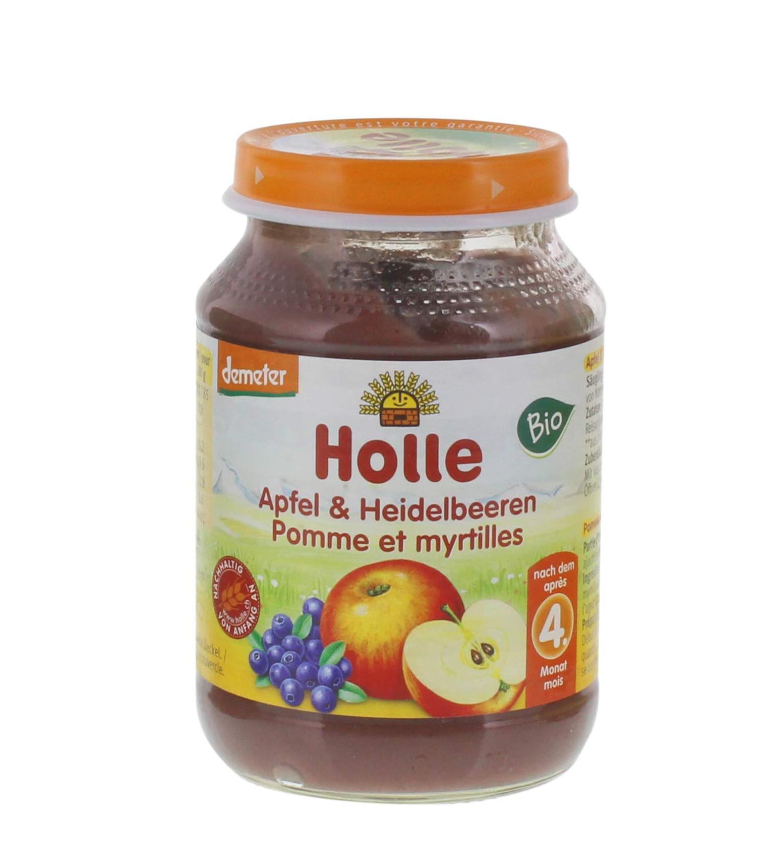 Holle Organic Apple & Blueberry (1 x 190g) - Buy Online on GoSupps.com
