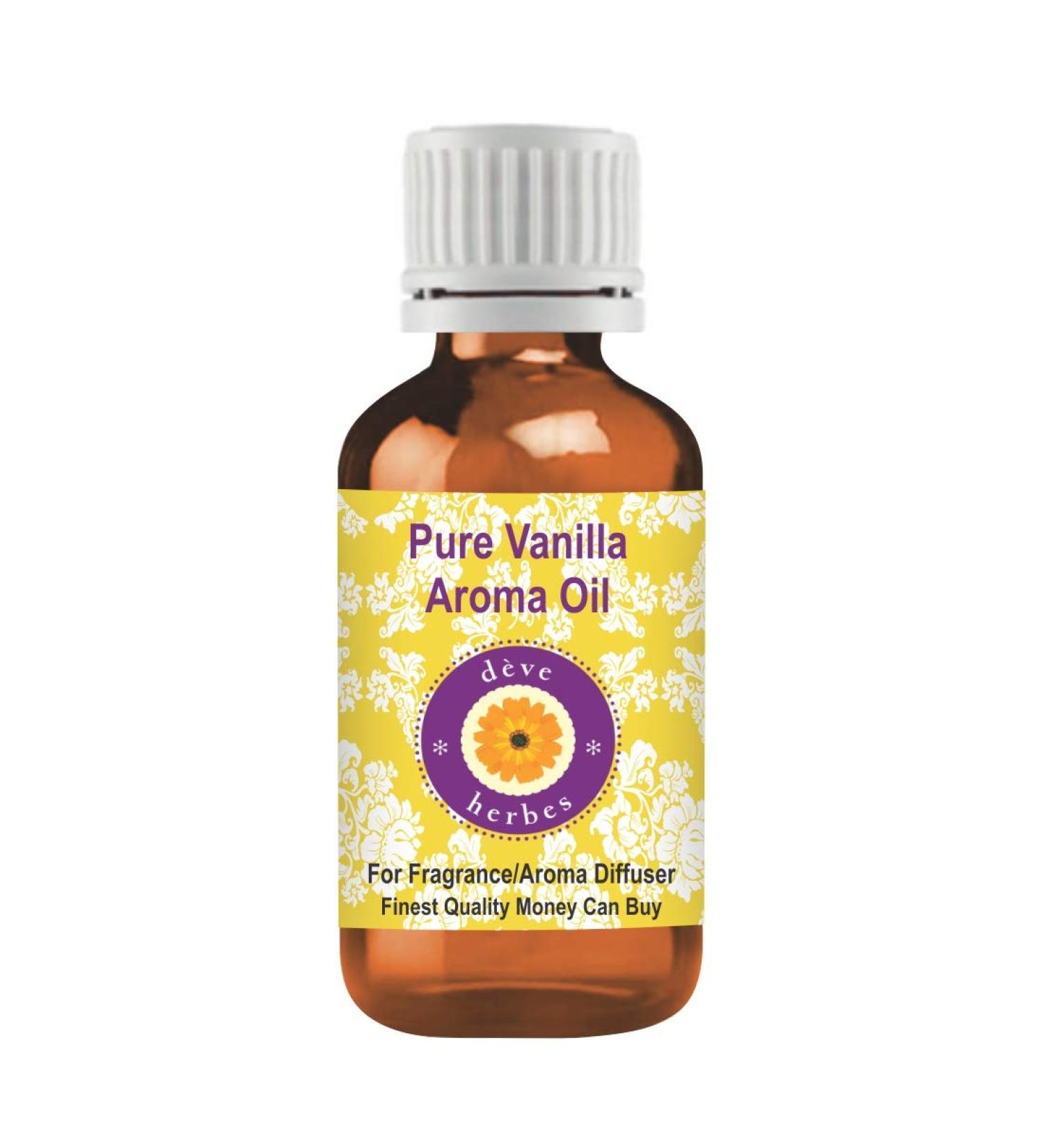 Pure Vanilla Aroma Oil - 50ml for Aroma Diffuser | d ve herbes | International Shipping Available - Buy Online on GoSupps.com