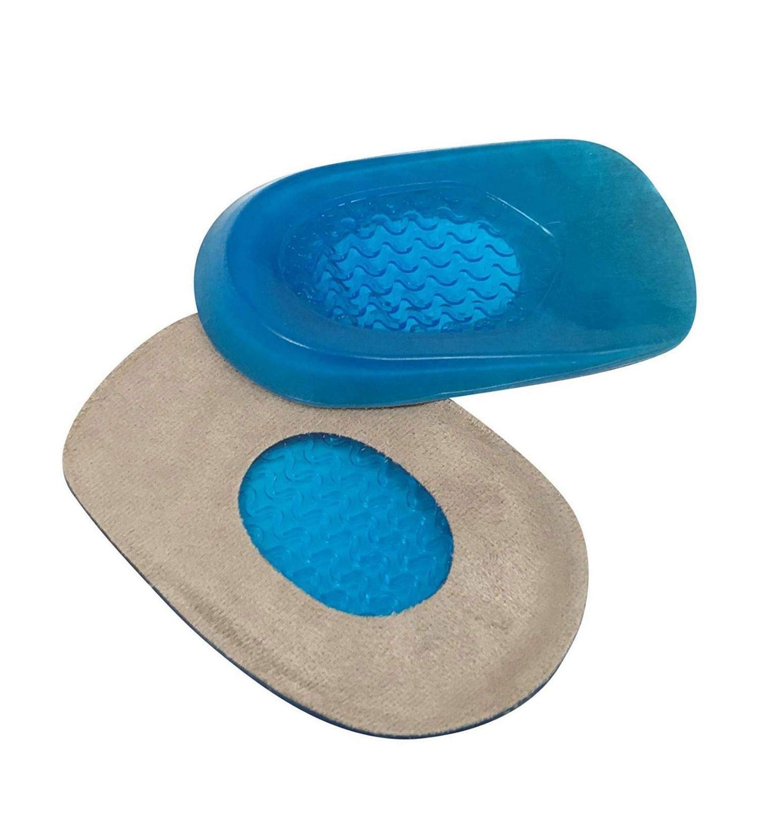 Runee Gel Heel Cups (2 Pairs) - Plantar Fasciitis Relief & Shock Absorption Inserts for Heel Pain, Achilles Pain & Foot Relief - Small - Buy Online on GoSupps.com
