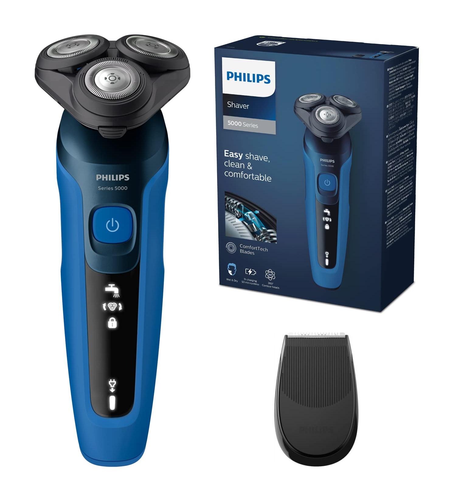 Philips S5466 Series 5000 Electric Shaver | Wet & Dry, Precision Clipper, Flexible Heads - Buy Online on GoSupps.com