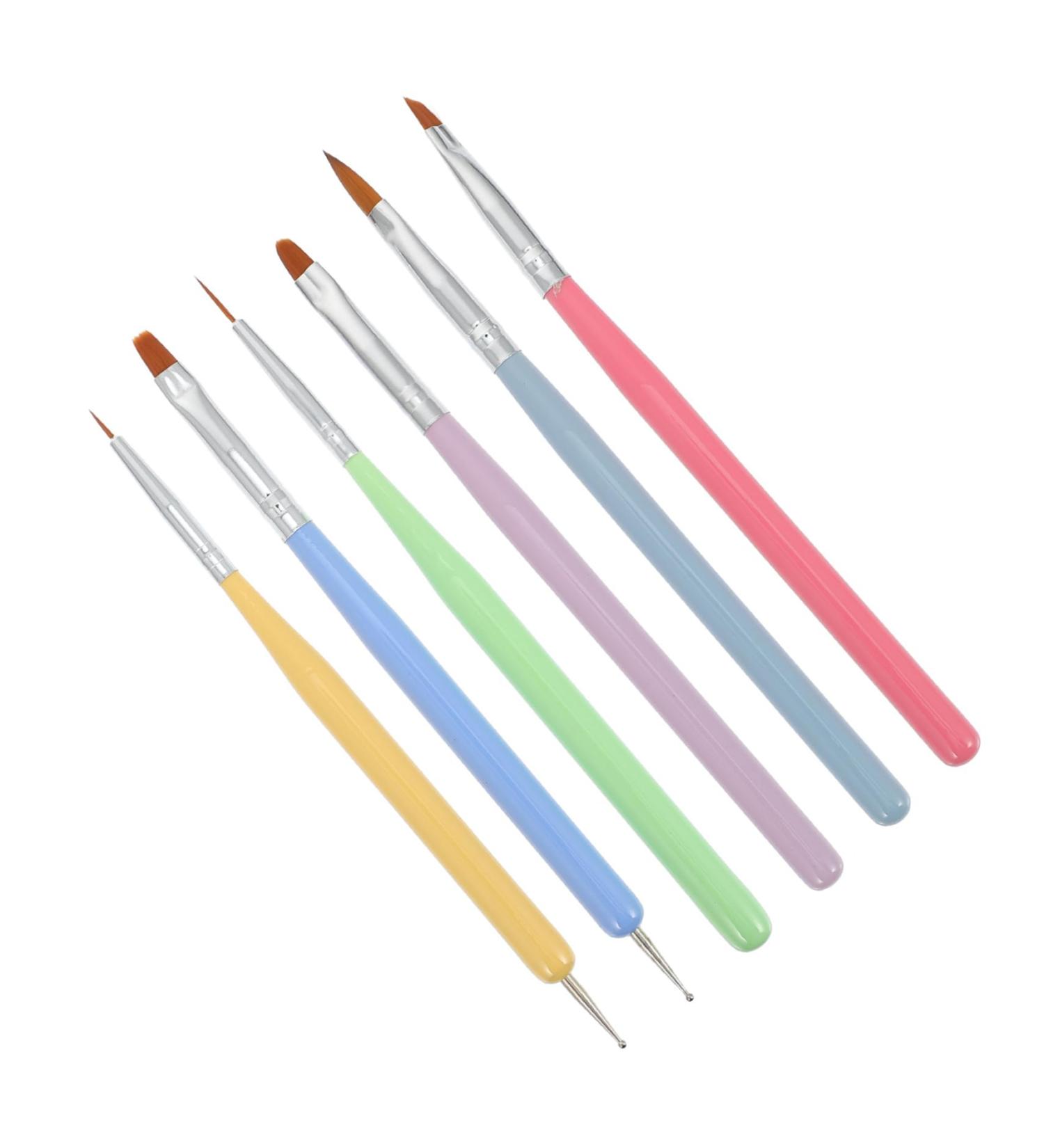Healeved 1 Set Nail Pen Diy Nail Painting Tool Nails Supplies Gel Nail Beauty Pens Brushes Nail Painting Brushes Cosmetology Supplies Nail Art Brush Lotus Wood Manicure 16X0.8X0.8CM Assorted Color 1 - Buy Online on GoSupps.com
