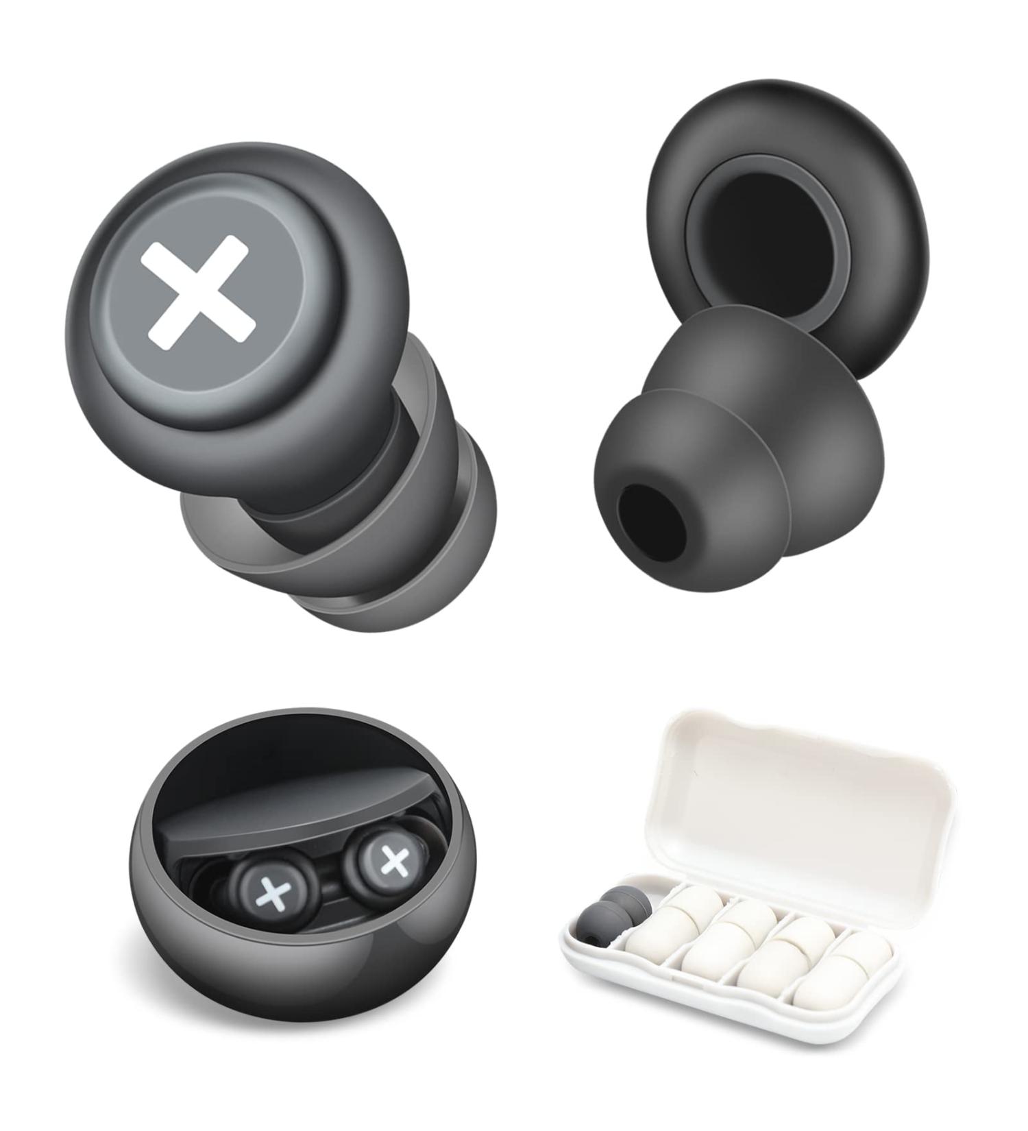 High Fidelity Concert Earplugs  Reusable Noise Canceling Earplugs Set  Soft Silicone Earplugs with Storage Box Noise Reduction  Suitable for Sleeping  Concert  Work - Buy Online on GoSupps.com