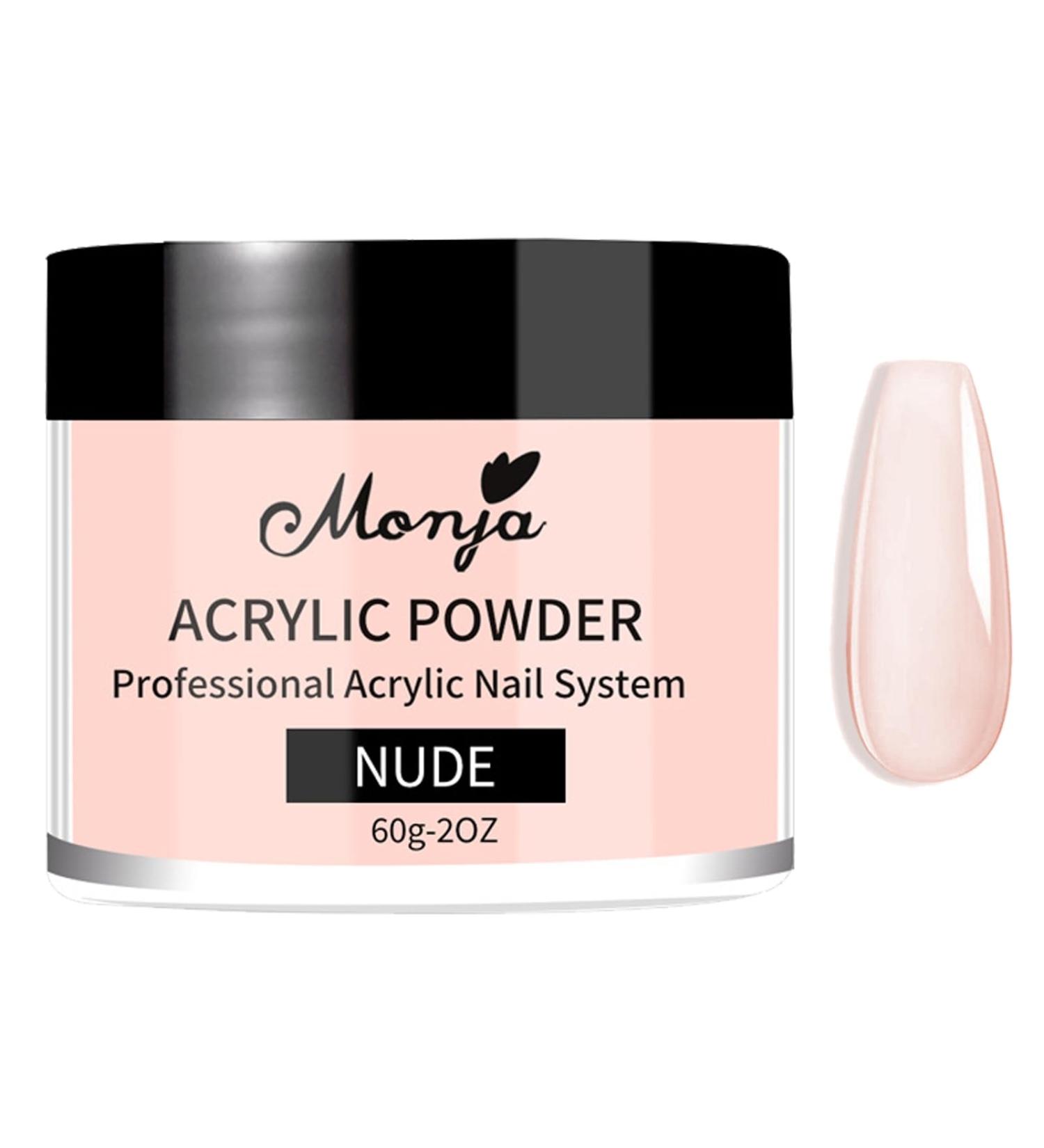 Nude Acrylic Powder - 60g Large Capacity False Nail Powders for Acrylic Extension - Nail Carving without UV Lamp - Buy Online on GoSupps.com