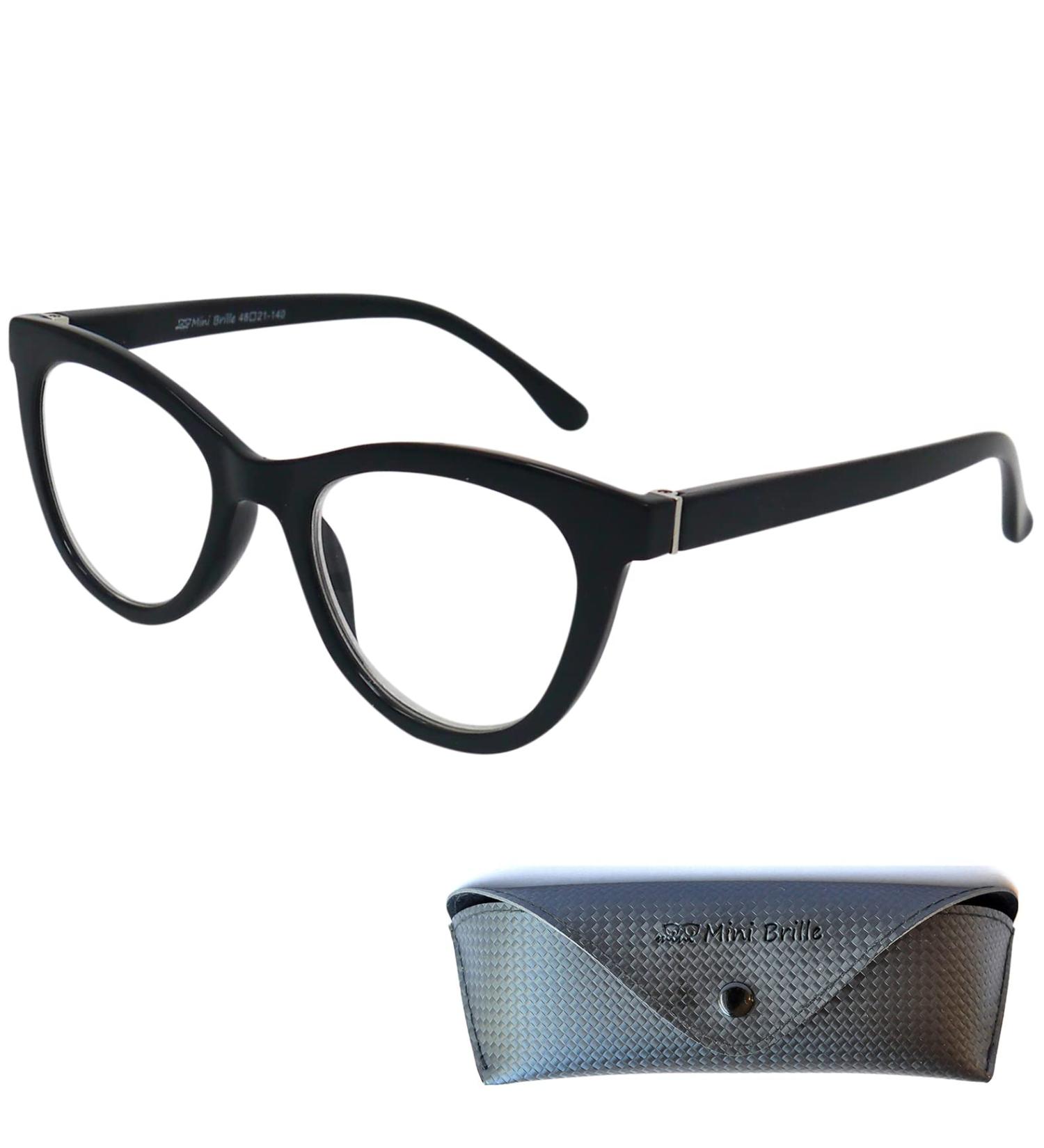 Buy Mini Cateye Anti Blue Light Glasses - Thick Frame Free Case 2.0 Dioptria - Stylish & Protective Reading Glasses - Buy Online on GoSupps.com