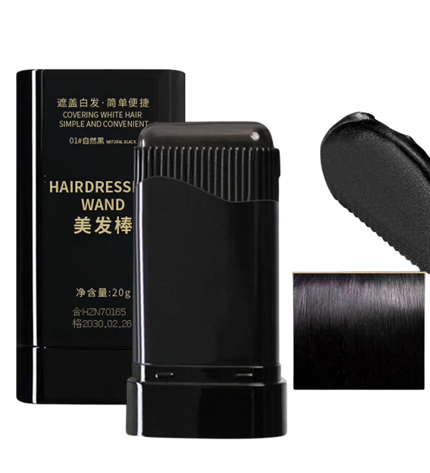 Crayon de coloration 2 en 1 couvrant les cheveux blancs couverture instantan e des racines grises pour cheveux et barbes crayon de coloration temporaire imperm able l'eau pour hommes et femmes noir - Buy Online on GoSupps.com