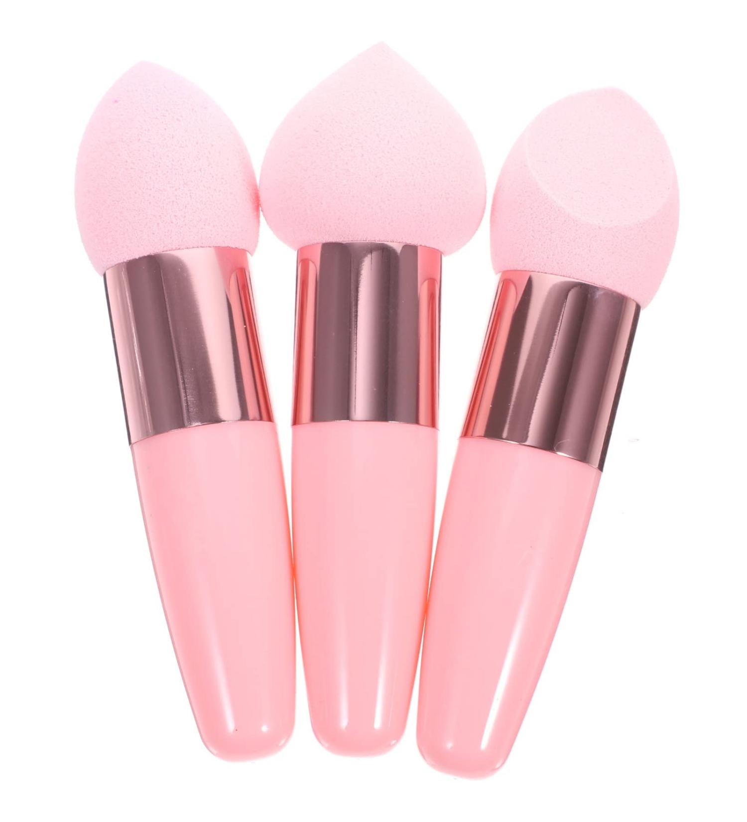 Buy FRCOLOR Makeup Sponges - 3Pcs Wet/Dry Foundation Applicator - Pink Blending Egg Puff for Flawless Makeup Finish  - Buy Online on GoSupps.com
