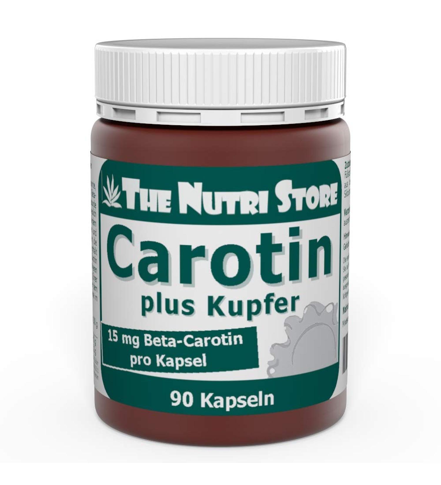 Carotene Plus Copper 15 mg Capsules - 90 pcs | Boost Your Health | International Shipping Available - Buy Online on GoSupps.com