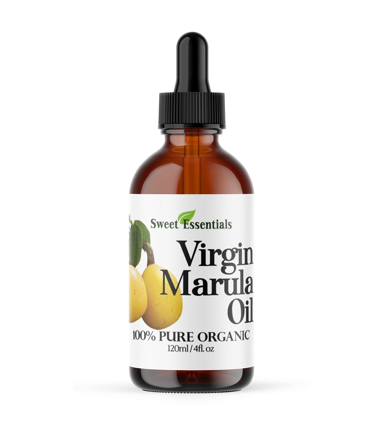 Organic Unrefined Marula Oil - 100% Pure Cold Pressed Extra Virgin in Glass Bottle | Non-GMO & Fair Trade | Perfect for Hair Skin & Nails (4 fl oz - Buy Online on GoSupps.com