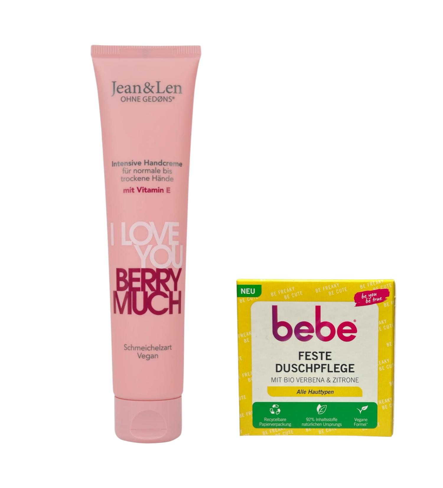 JeanLen Jean&Len Hand Cream Berry Much Intensive 75 ml + 1x Bebe solid shower care