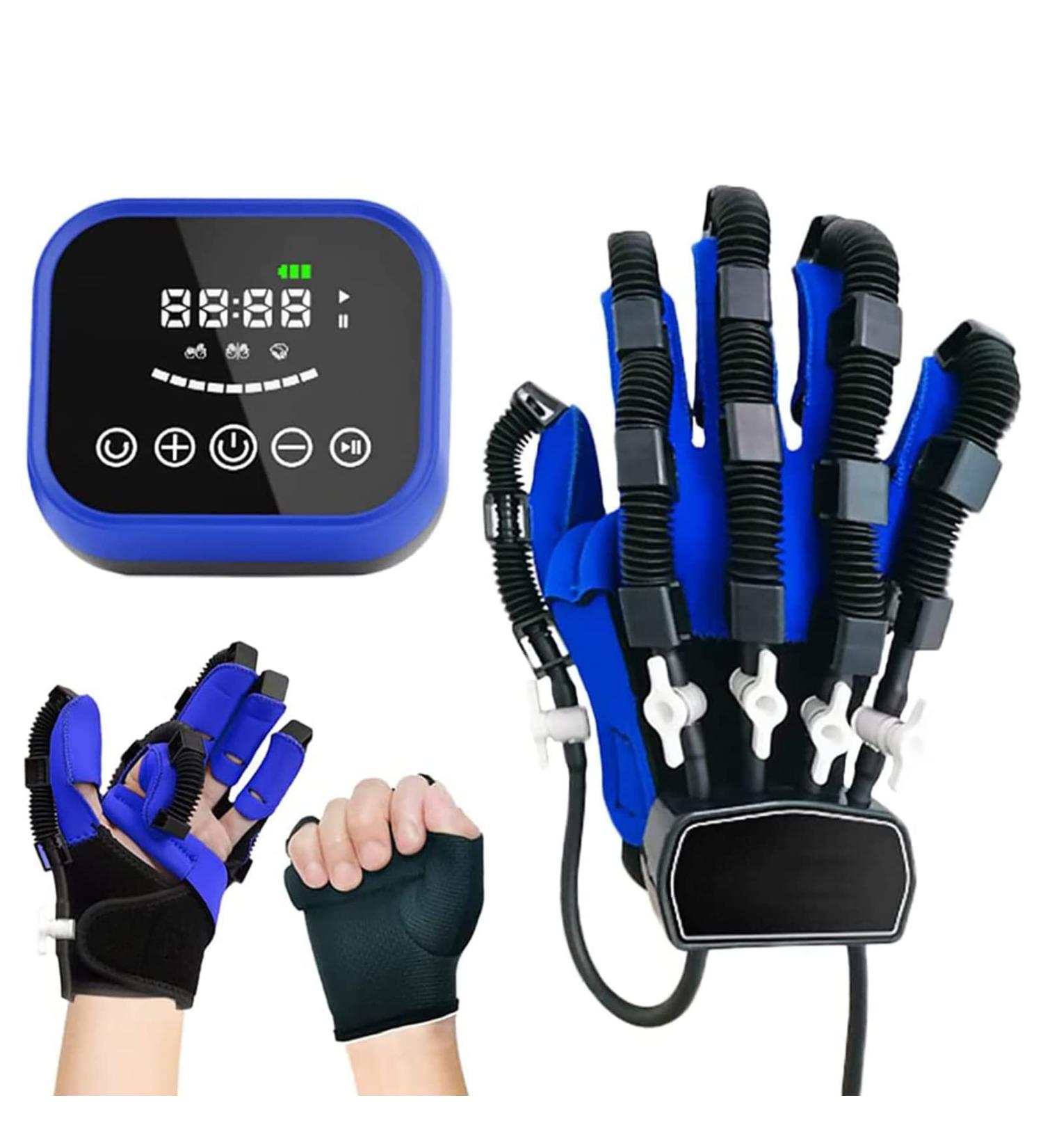 ZZBB Rehabilitation Training Gloves Stroke Hemiplegia Finger Wrist Training Equipment Finger Straightening Brace Guard Protector for Patients with Hand Dysfunction Left Medium - Buy Online on GoSupps.com