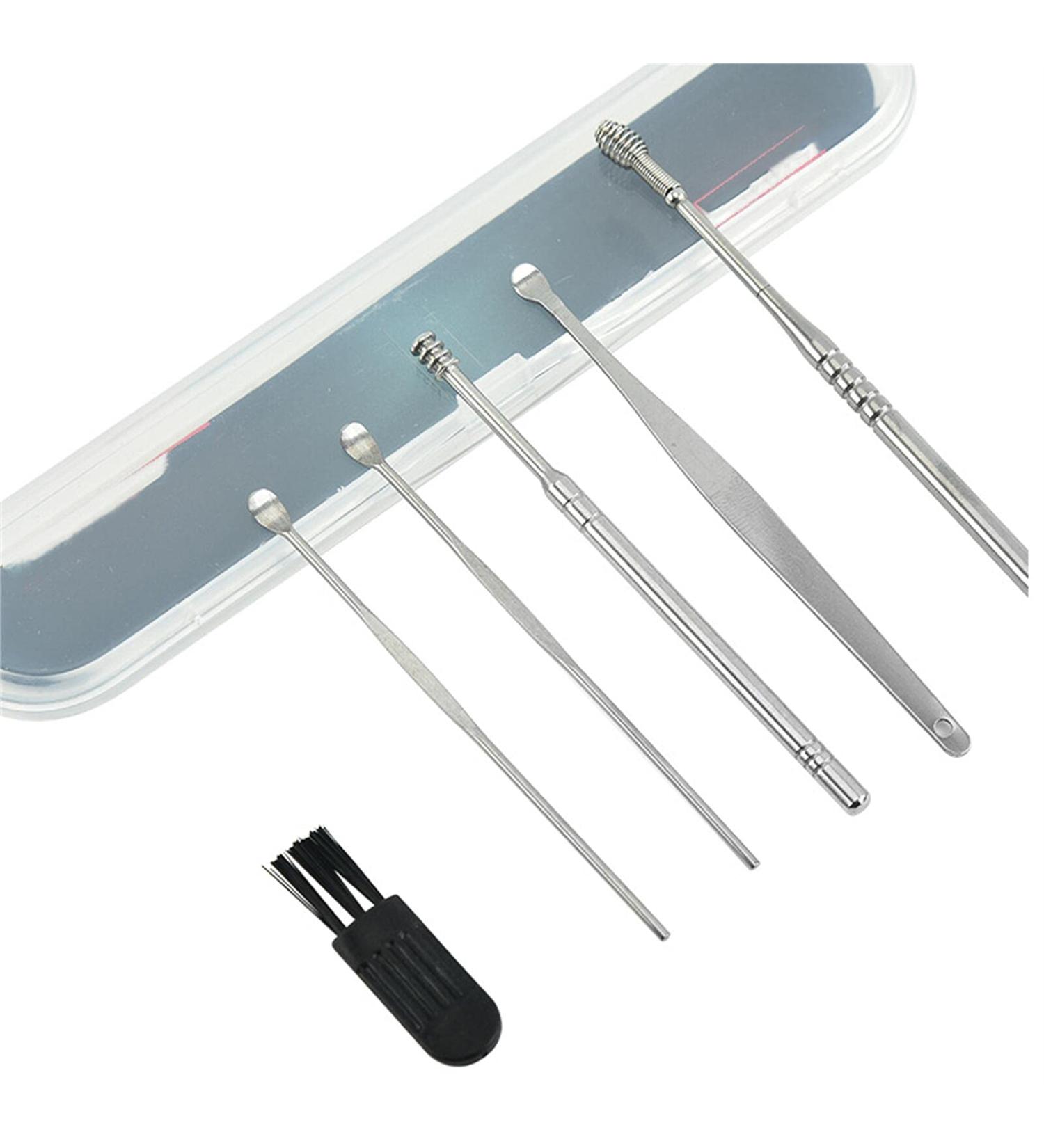 2 pcs Ear Wax Cleaner Innovative Spring Ear Wax Cleaner Tool Set Ear Cleaning Tool Set Ear Curette Cleaner with a Storage Box Unisex - Buy Online on GoSupps.com