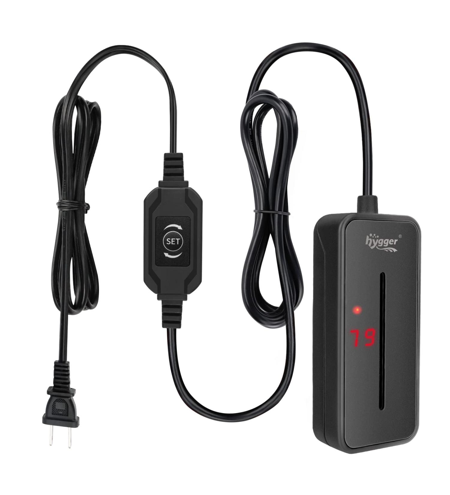 hygger Small Submersible Fish Tank Heater 25W for 2.5-5 Gallon Mini Betta Aquarium Heater with Thermostat Saltwater Freshwater 25 Watt - Buy Online on GoSupps.com