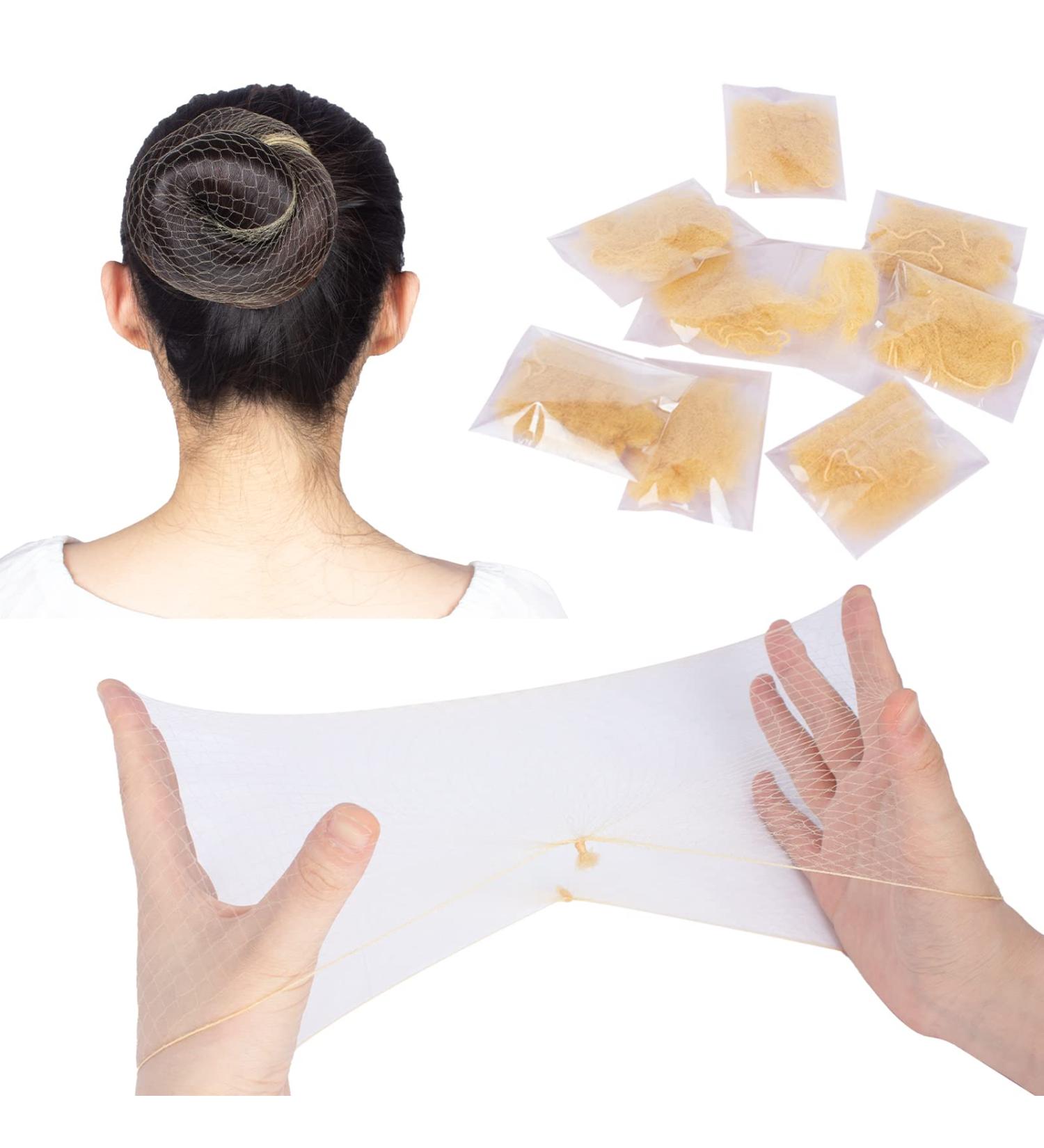 24PCS Blonde Hair Net WeKen Individual Package 20 Inches Invisible Elastic Edge Mesh Bun Nets for Food Service, Ballet, Sleeping, Women, and Wigs - Buy Online on GoSupps.com
