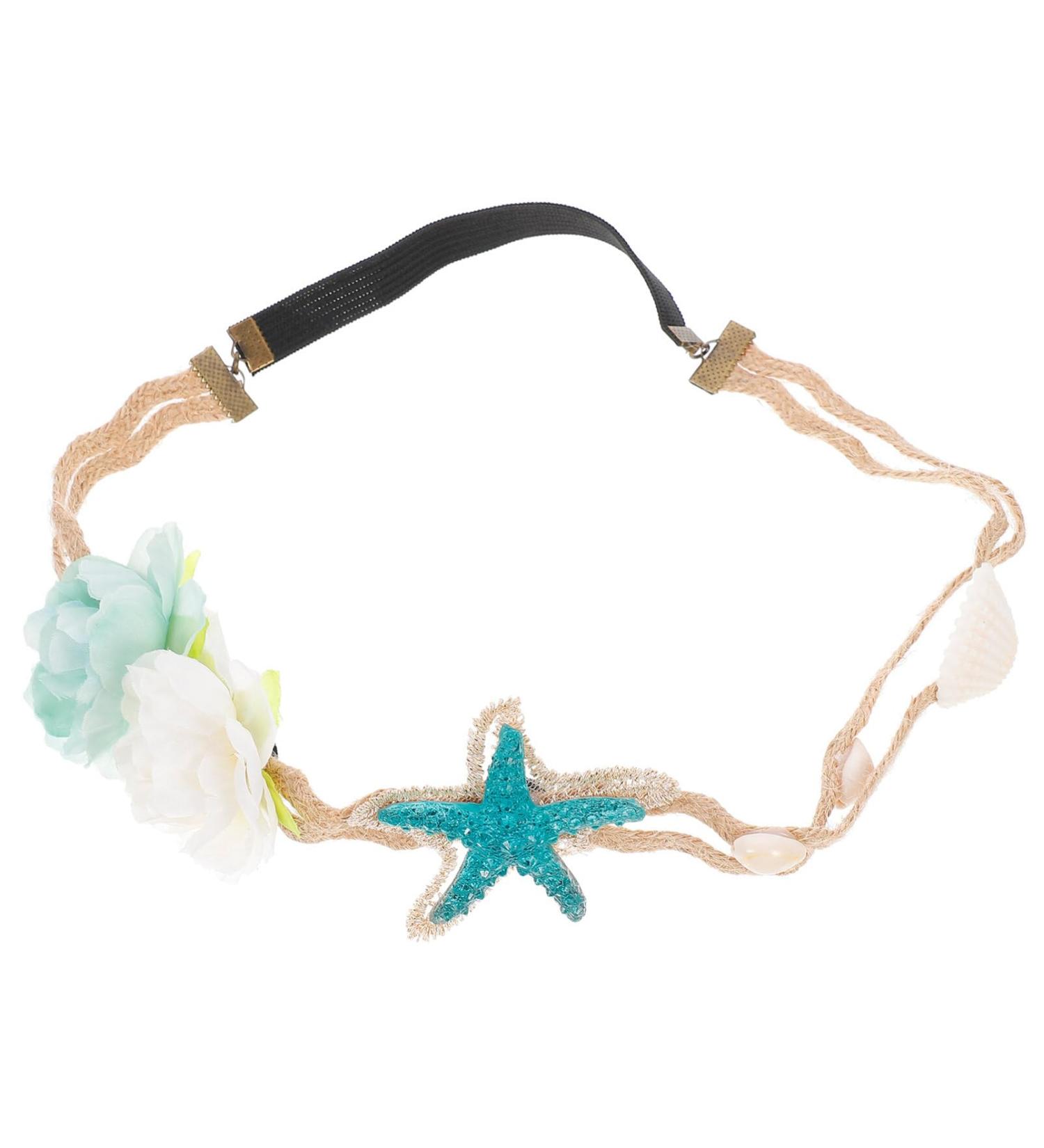 Lurrose Blue Glitter Mermaid Headband | Cat Ear Hair Straps & Mesh Hair Band for Baby Girls & Kids | Perfect Party Supplies & Decorations - Buy Online on GoSupps.com