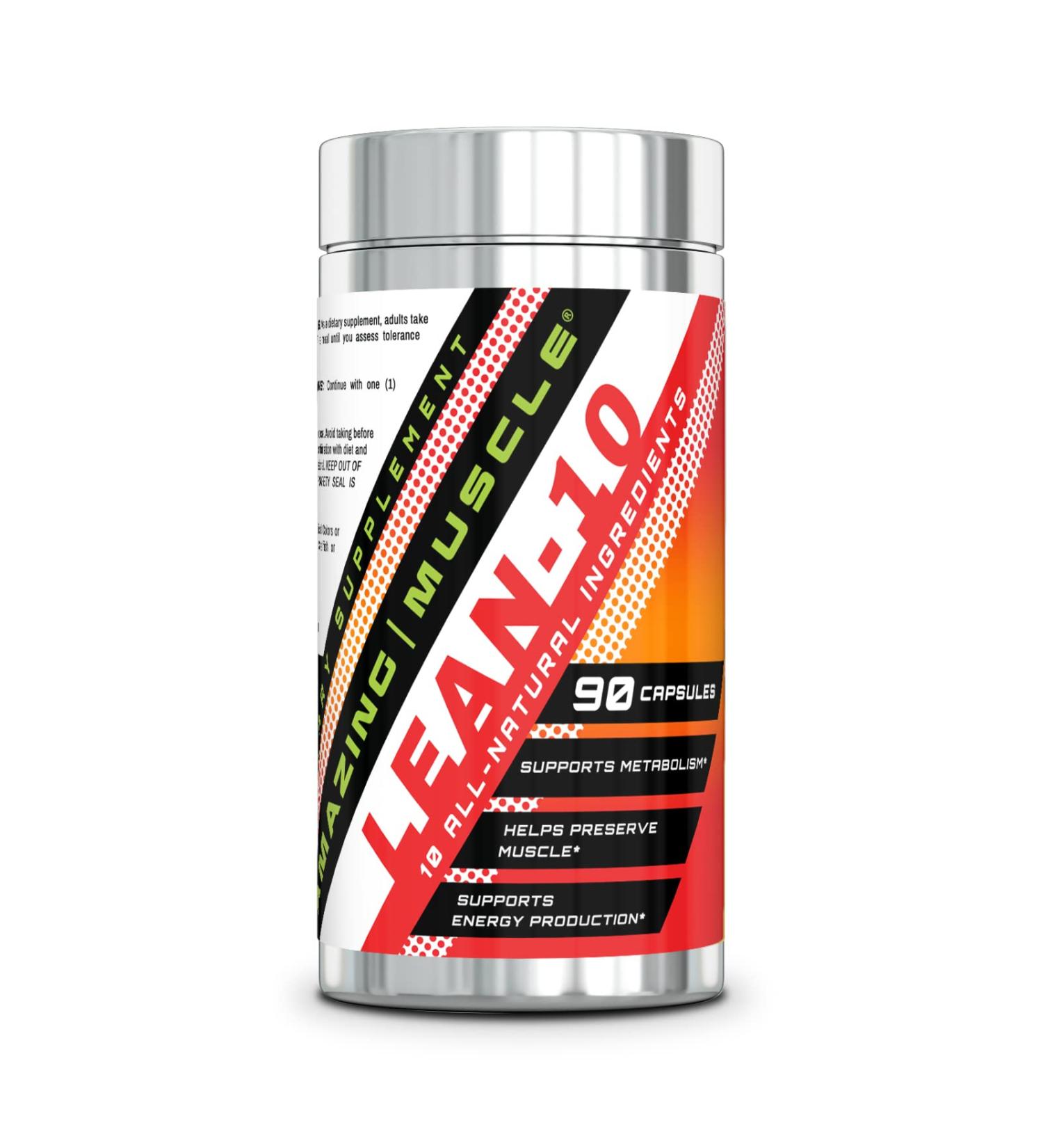 Amazing Muscle Lean 10 Burner - 90 Capsules for Muscle Preservation & Metabolism Support - Buy Online on GoSupps.com