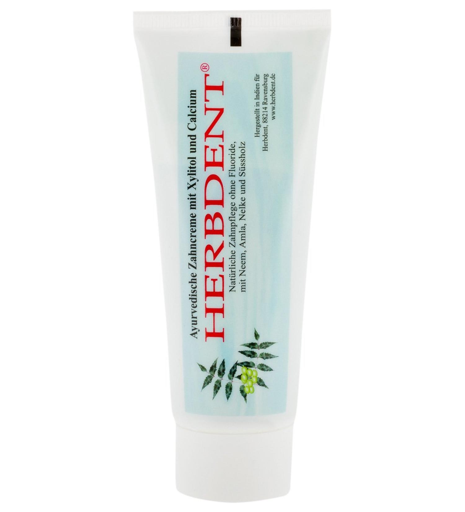 Herbdent Ayurvedic Toothpaste with Xylitol & Calcium - 80ml (1 Pack) for Healthy Teeth - International Shipping Available - Buy Online on GoSupps.com