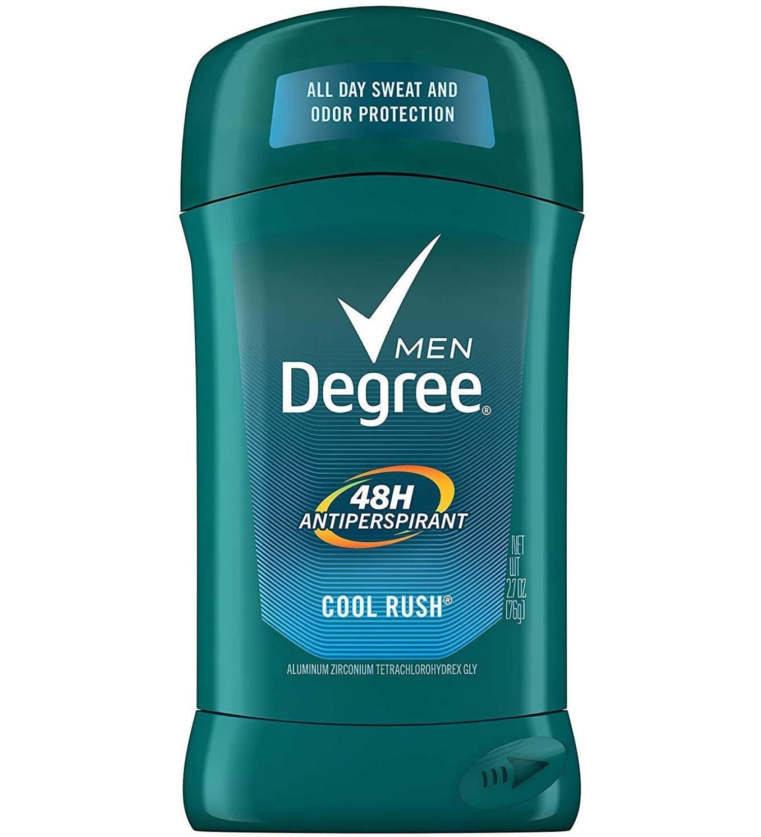 Degree Men Dry Protection Antiperspirant Cool Rush 2.7 Oz - Pack of 5 - Packaging May Vary
