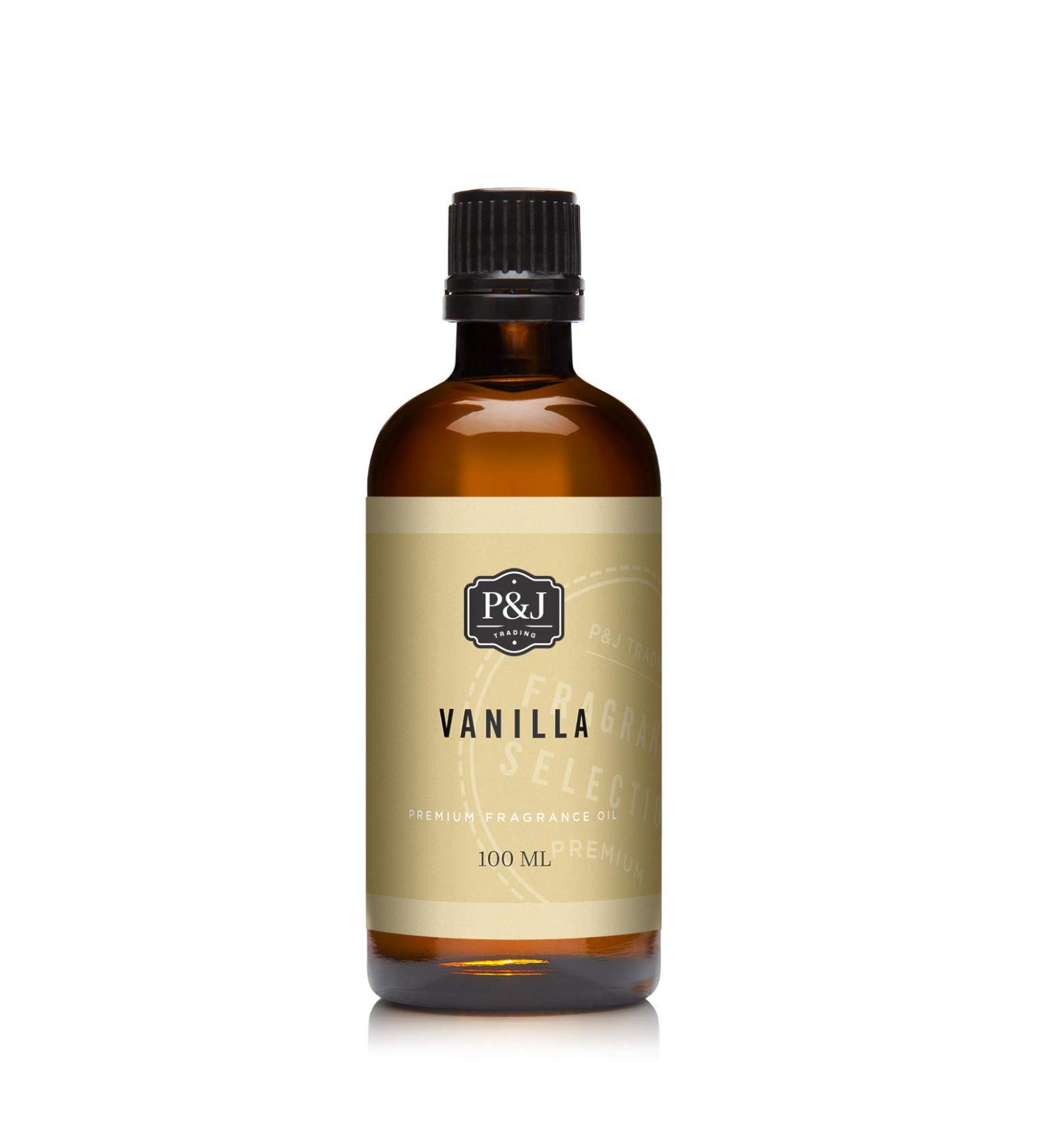 P&J Fragrance Oil - Vanilla 100ml | Premium Candle & Soap Making Scents | Fresh Diffuser Oil (3.38 Fl Oz) - Buy Internationally - Buy Online on GoSupps.com