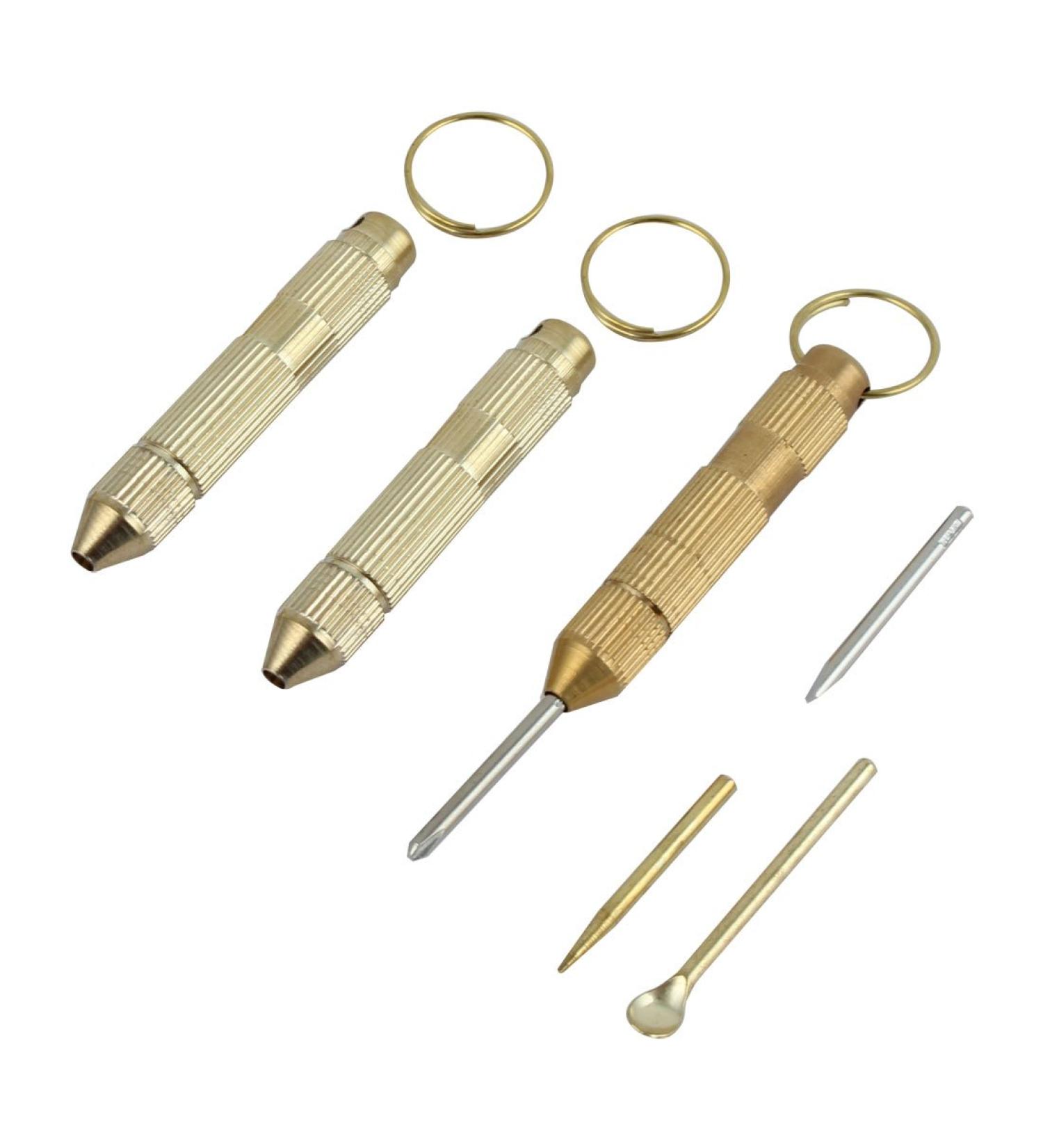 3 Pcs Gold Tone Metal Ear Wax Remover Earpicks Cleaner w Keyring - Model 8c2 5d5 bc3 3d7 c2e - Buy Online on GoSupps.com
