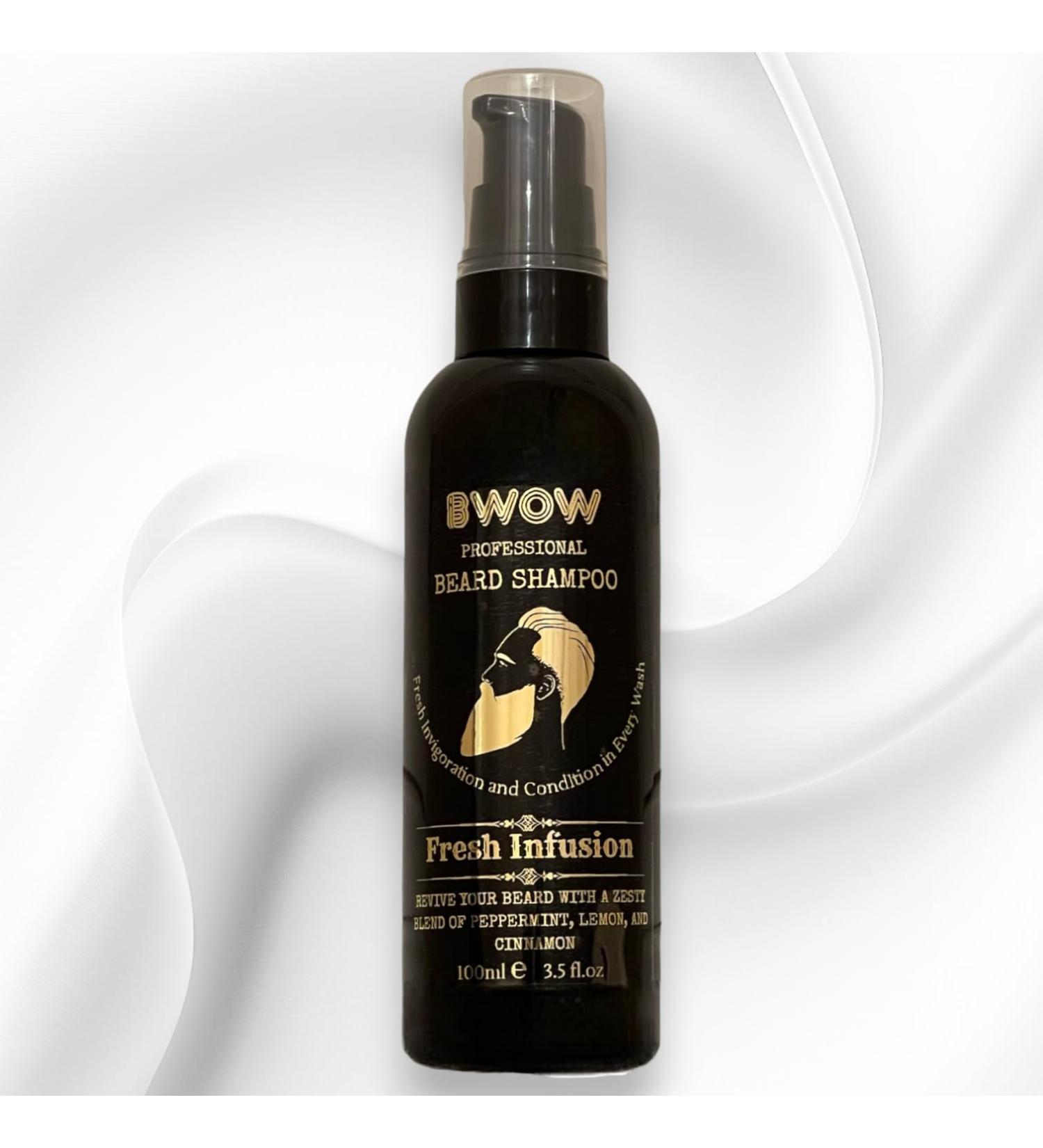 BWOW Professional Beard Shampoo for Men Vegan Natural Cleansing Invigorate to Condition and Revive Hair - Peppermint Lemon & Cinnamon. Fresh Infusion 100ml Revive 100 ml (Pack of 1) - Buy Online on GoSupps.com