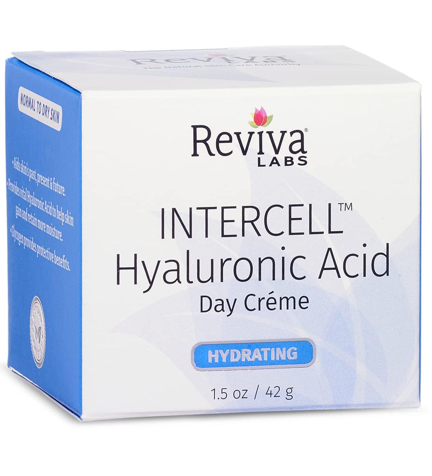 REVIVA LABS - Intercell Hyaluronic Acid Day Creme - Buy Online on GoSupps.com