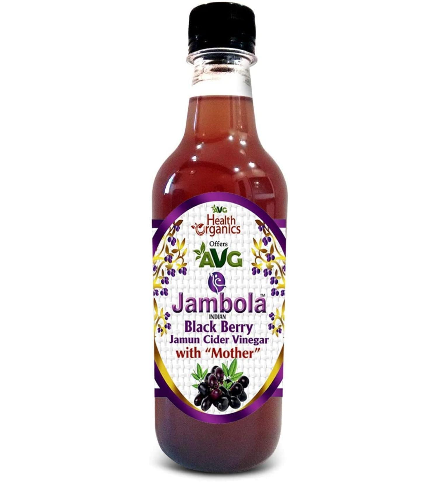 CROW AVG Jambola- Jamun Vinegar with Mother Natural & Unfiltered- 500 ml - Buy Online on GoSupps.com