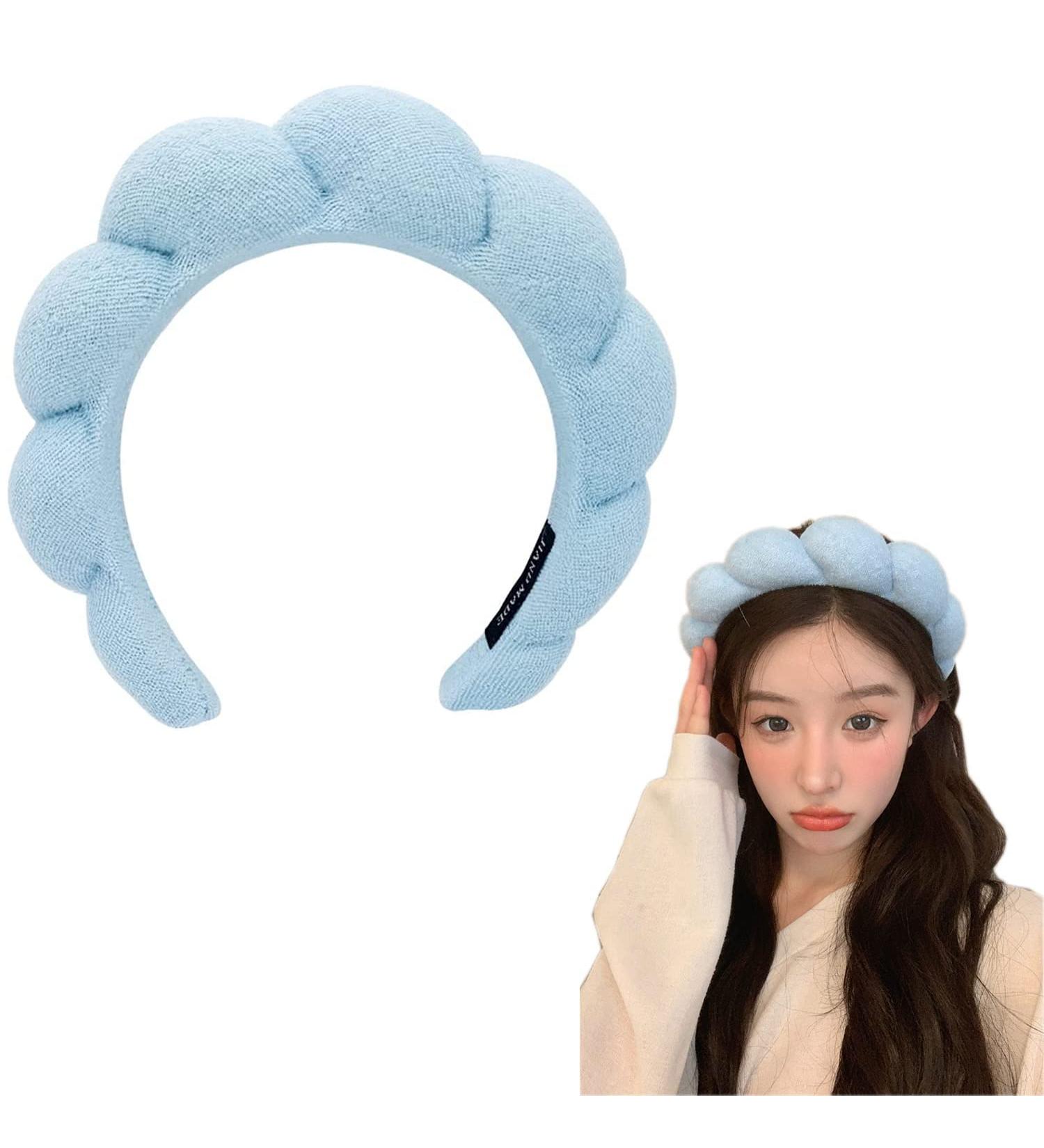 Shop Gugugo Hair Band - Soft & Absorbent Makeup & Skincare Headband (Blue) | Cosmetics & Hair Bands for Perfect Beauty Routine - Buy Online on GoSupps.com