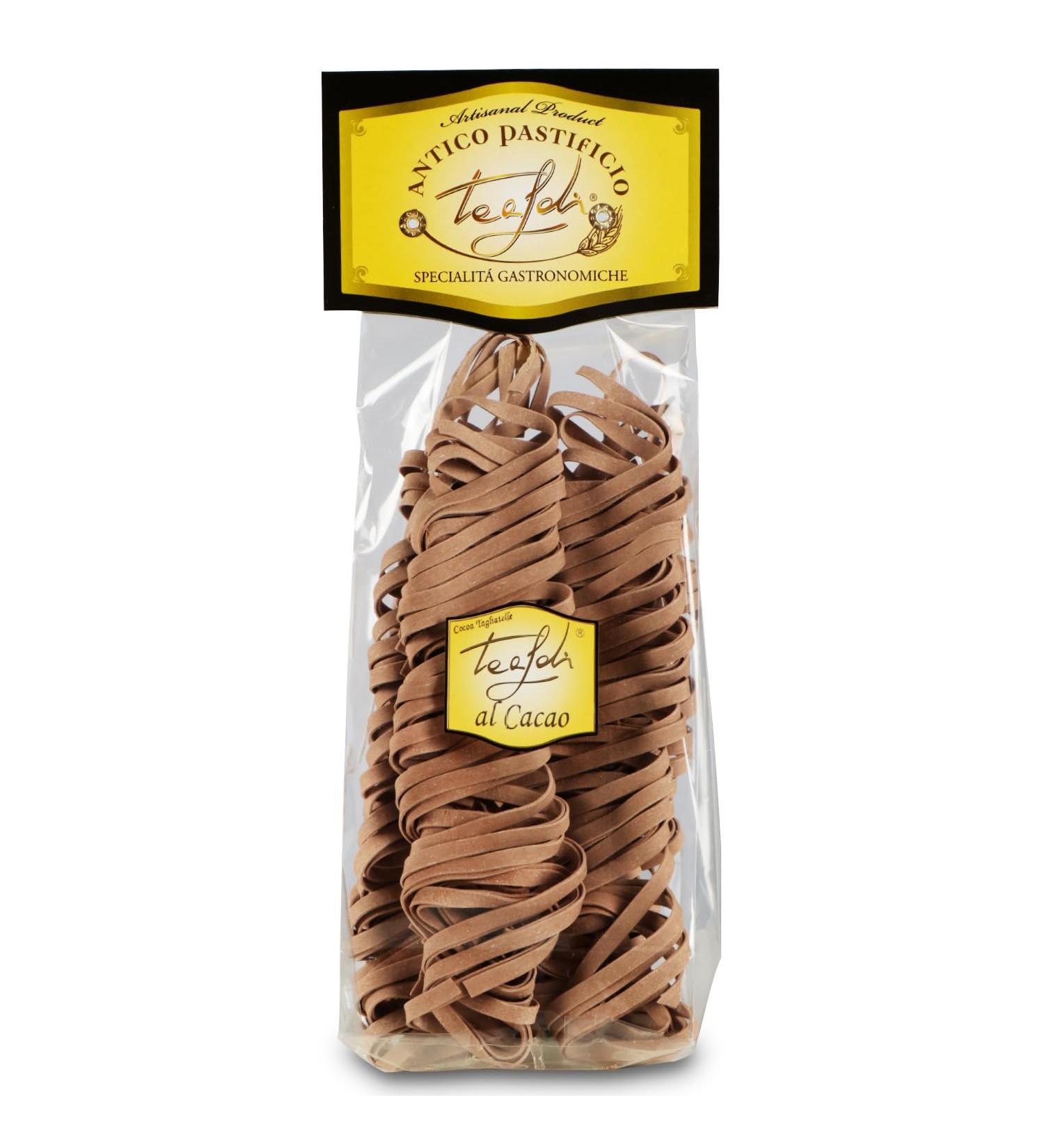 Tealdi Tagliatelle with Cocoa Chocolate Pasta Dessert from Italy 250 g