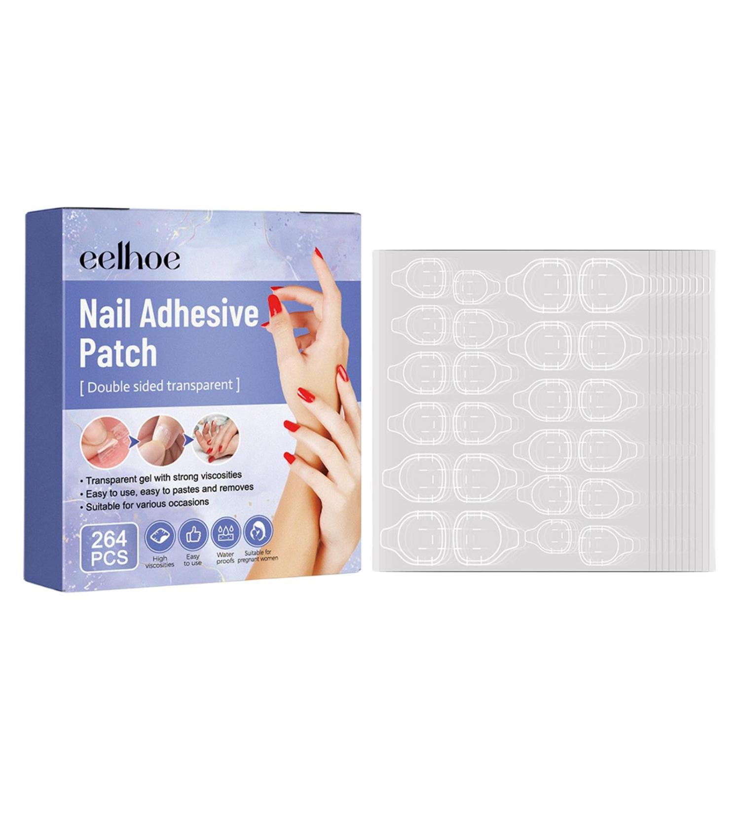 Nail Adhesive Tabs 11Sheets Nail Adhesives Breathable for Press on Nails Press on Nails Sticky Tabs Fake Nail Glue Stickers Glue Tabs for for Manicure Hondony - Buy Online on GoSupps.com