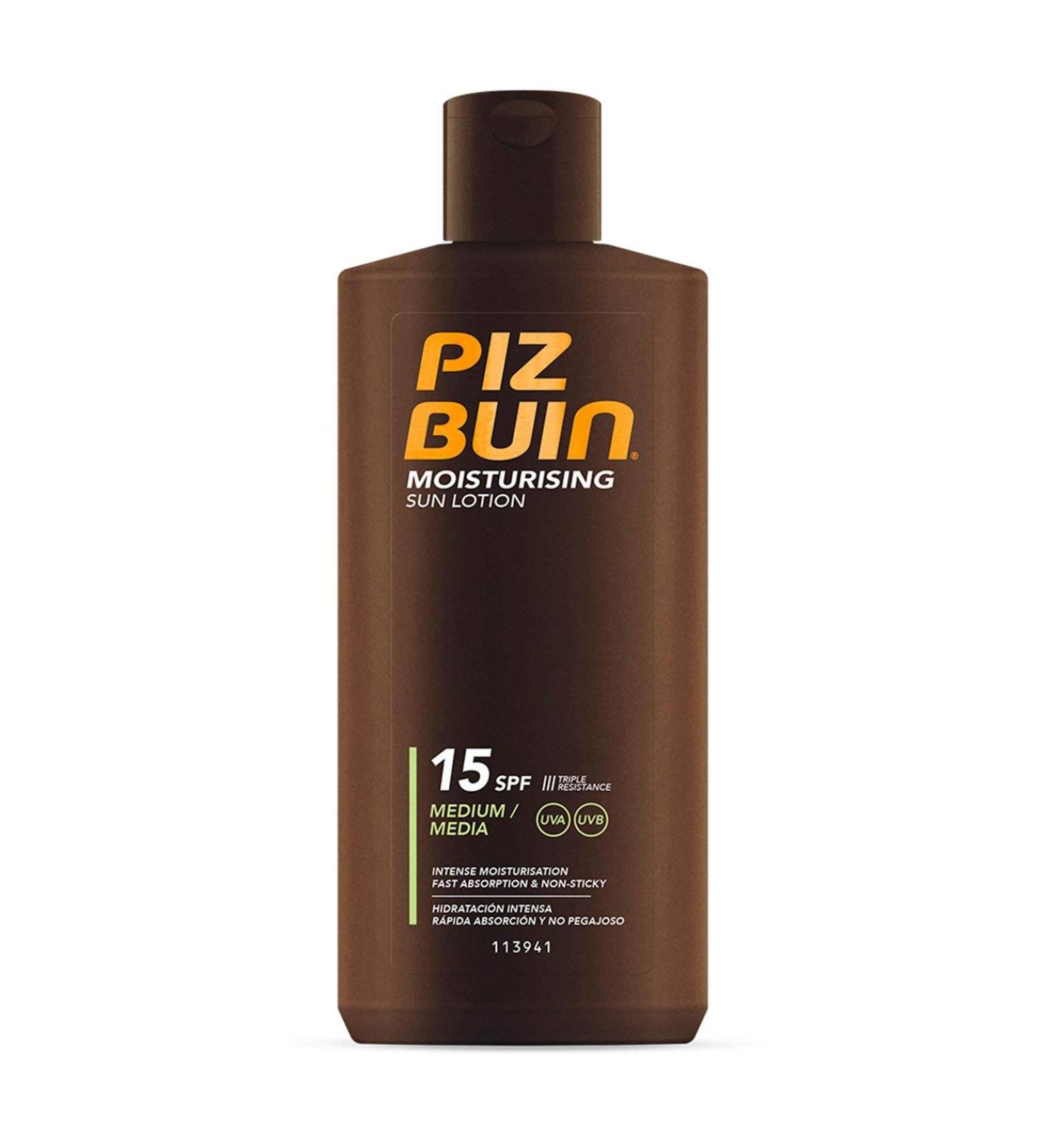 2 x Piz Buin Moisturising Sun Lotion SPF15-200ml