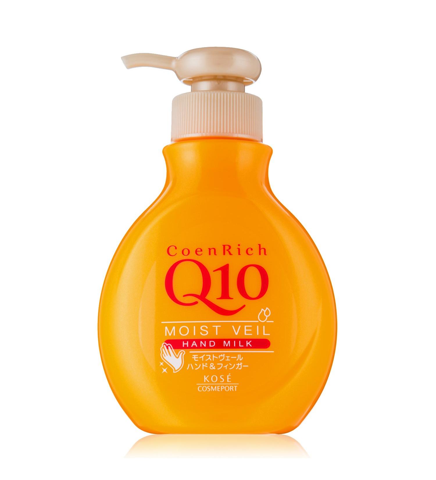 Buy Kose Coen Rich Q10 Moist Veil Hand Milk 200ml - Nourishing Moisturizer for Dry Hands | International Shipping Available - Buy Online on GoSupps.com