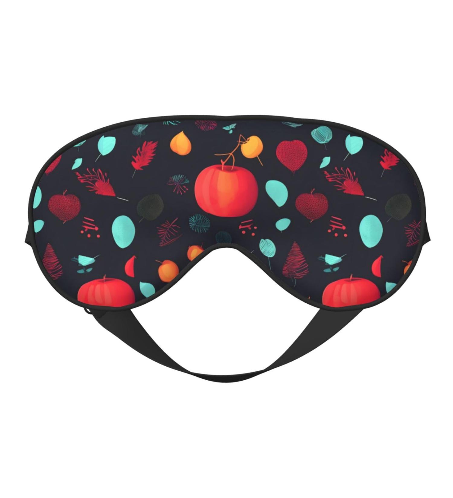 Pumpkin Flowers Unisex Adjustable Buckle Blackout Sleep Eye Mask - Ideal for Home Travel Yoga & Office Naps - Buy Online on GoSupps.com