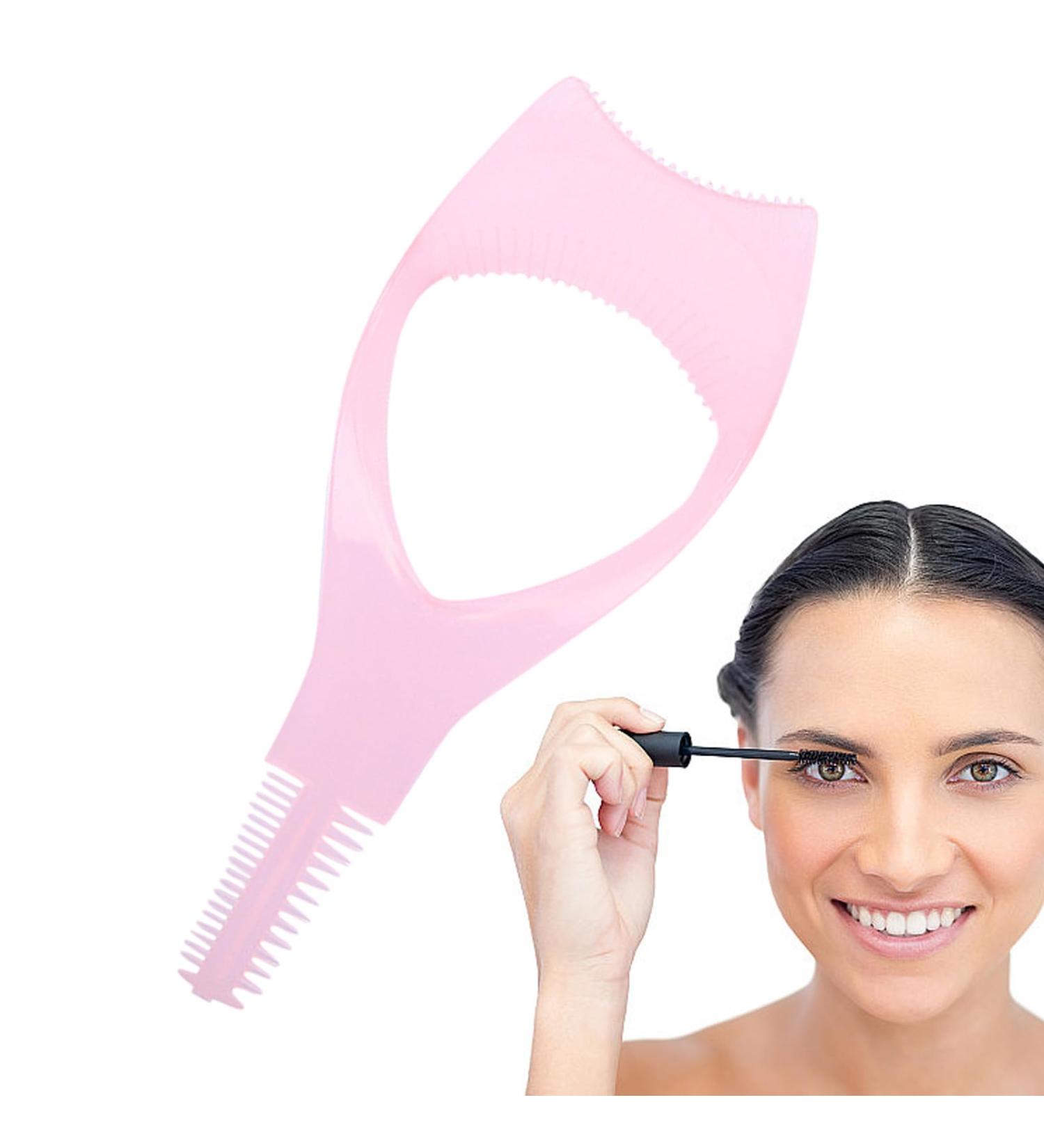 Eyelash Applicator Tool 11cm x 4.5cm Eyelash Tool Mascara Shield Portable mascara applicator tool and Beauty Accessories For Women Girls Ladies Daily and Parties Pink - Buy Online on GoSupps.com