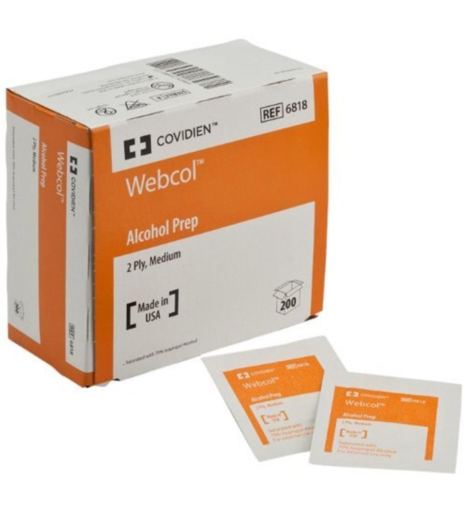 Webcol Alcohol Prep Pads