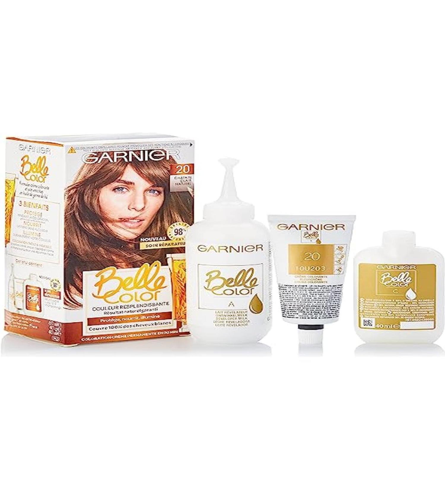 Garnier Belle Color Cream 20 Natural Light Brown 115ml - Buy Online on GoSupps.com