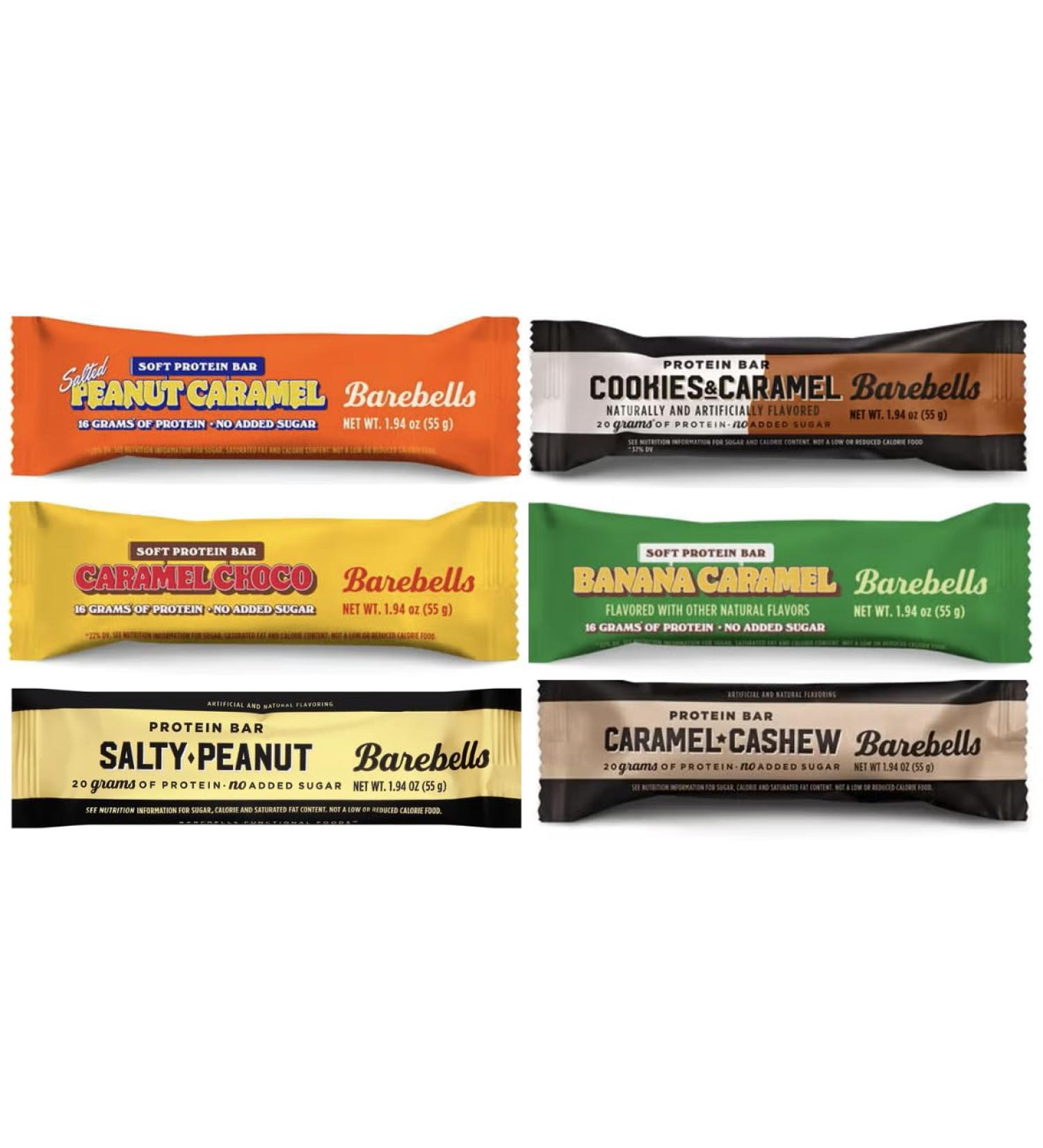 Barebell Protein Bars 6 Flavor Variety - 12 Bars