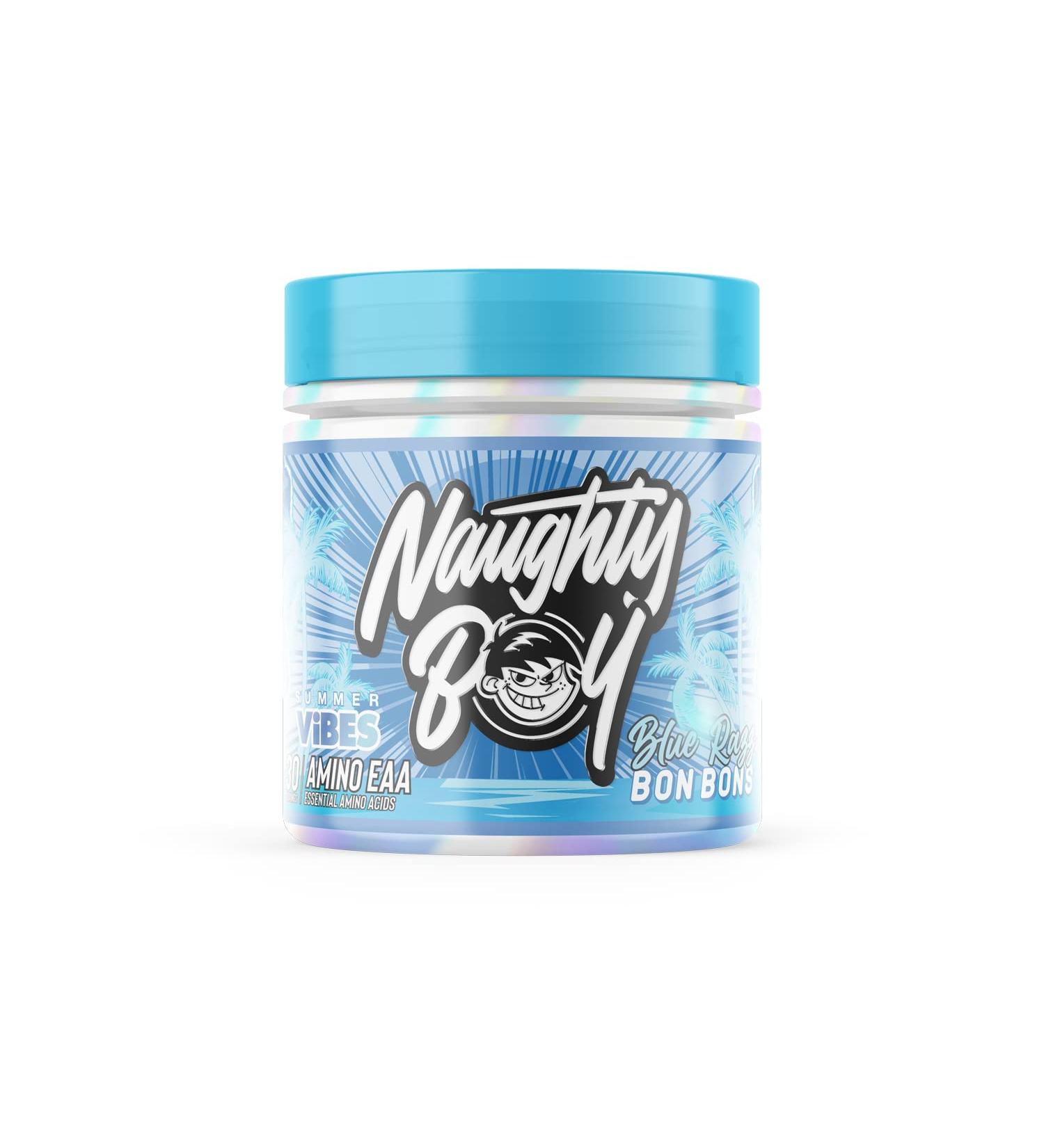 Summer Vibes Essential Amino Acids with BCAA's & EAA's - Clinically Dosed Drink for Men & Women - 345g/30 Servings (Blue Razz Bon Bons) - Buy Online on GoSupps.com