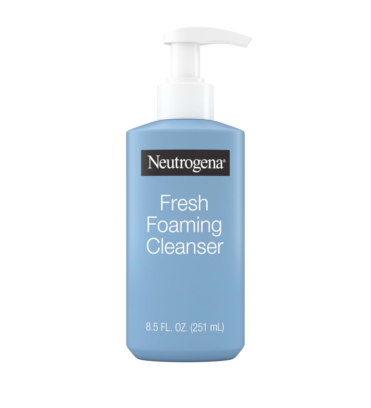Neutrogena Fresh Foaming Facial Cleanser All-In-One Makeup Remover Face Wash for Nor-mal to Oily Skin Deeply Cleanses & Removes Waterproof Makeup Soap-Free Non-Comedogenic 8.5 fl. oz - Buy Online on GoSupps.com