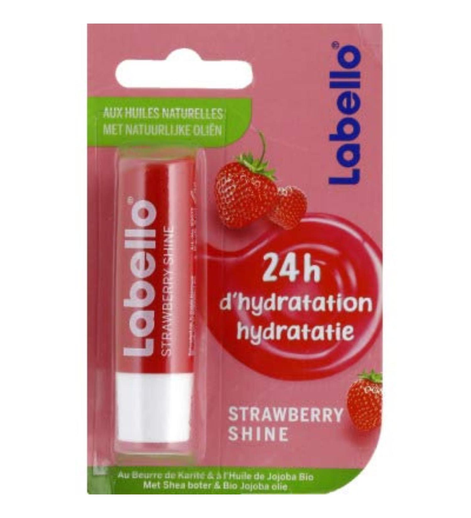 Labello Cherry Shine Lip Care with Natural Oils - 4.8g Tube